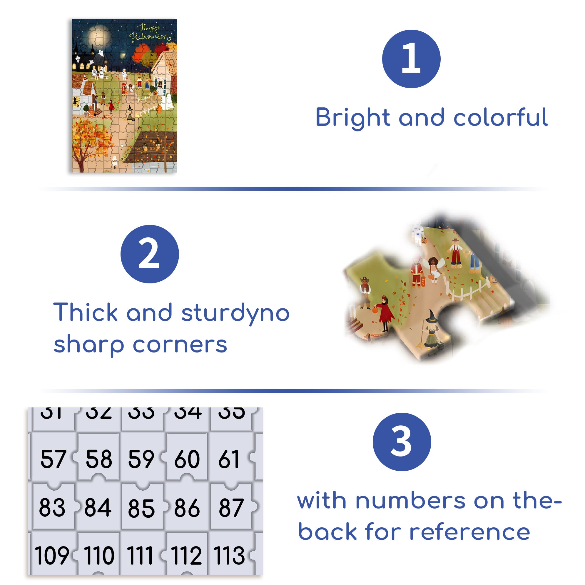 Halloween Night 500pcs/1000pcs Jigsaw Puzzle, Scratch-Resistant, Interactive Family Game & Brain-Boosting DIY Decor, Perfect for Halloween, Christmas & New Year Gifts, Family Puzzle Game