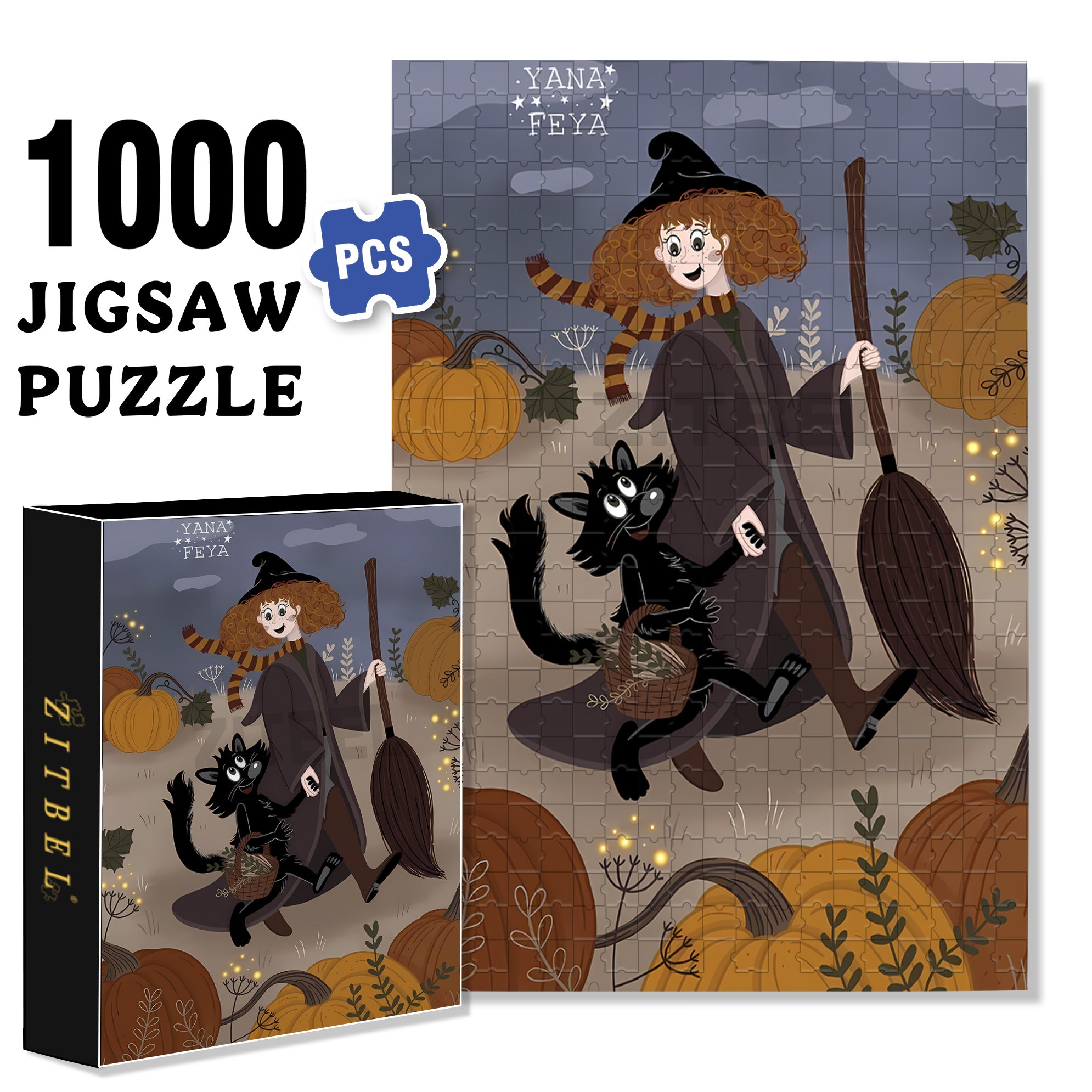 Hand In Hand We Stand 500pcs/1000pcs Jigsaw Puzzle, Scratch-Resistant, Interactive Family Game & Brain-Boosting DIY Decor, Perfect for Halloween, Christmas & New Year Gifts, Family Puzzle Game