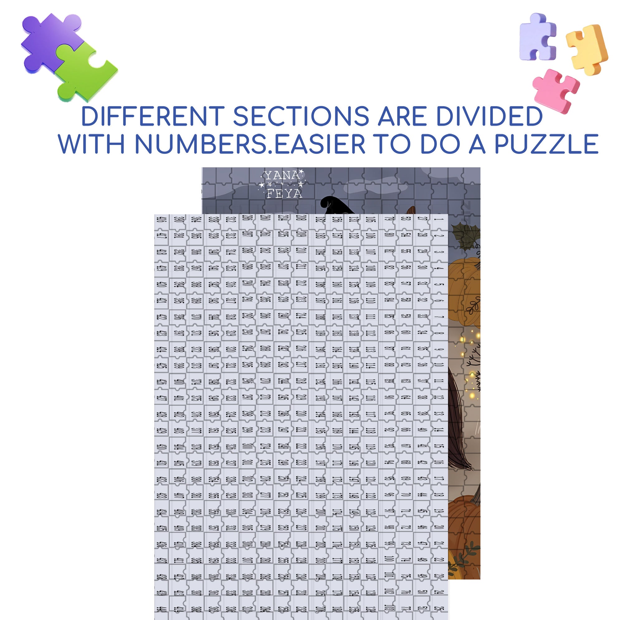 Hand In Hand We Stand 500pcs/1000pcs Jigsaw Puzzle, Scratch-Resistant, Interactive Family Game & Brain-Boosting DIY Decor, Perfect for Halloween, Christmas & New Year Gifts, Family Puzzle Game