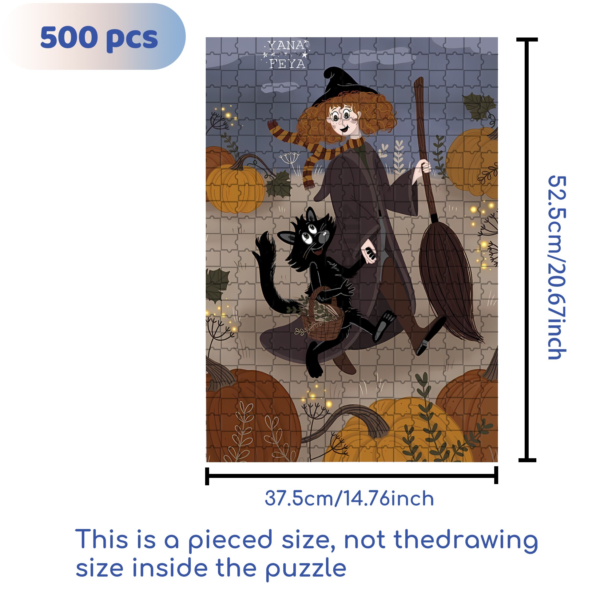 Hand In Hand We Stand 500pcs/1000pcs Jigsaw Puzzle, Scratch-Resistant, Interactive Family Game & Brain-Boosting DIY Decor, Perfect for Halloween, Christmas & New Year Gifts, Family Puzzle Game