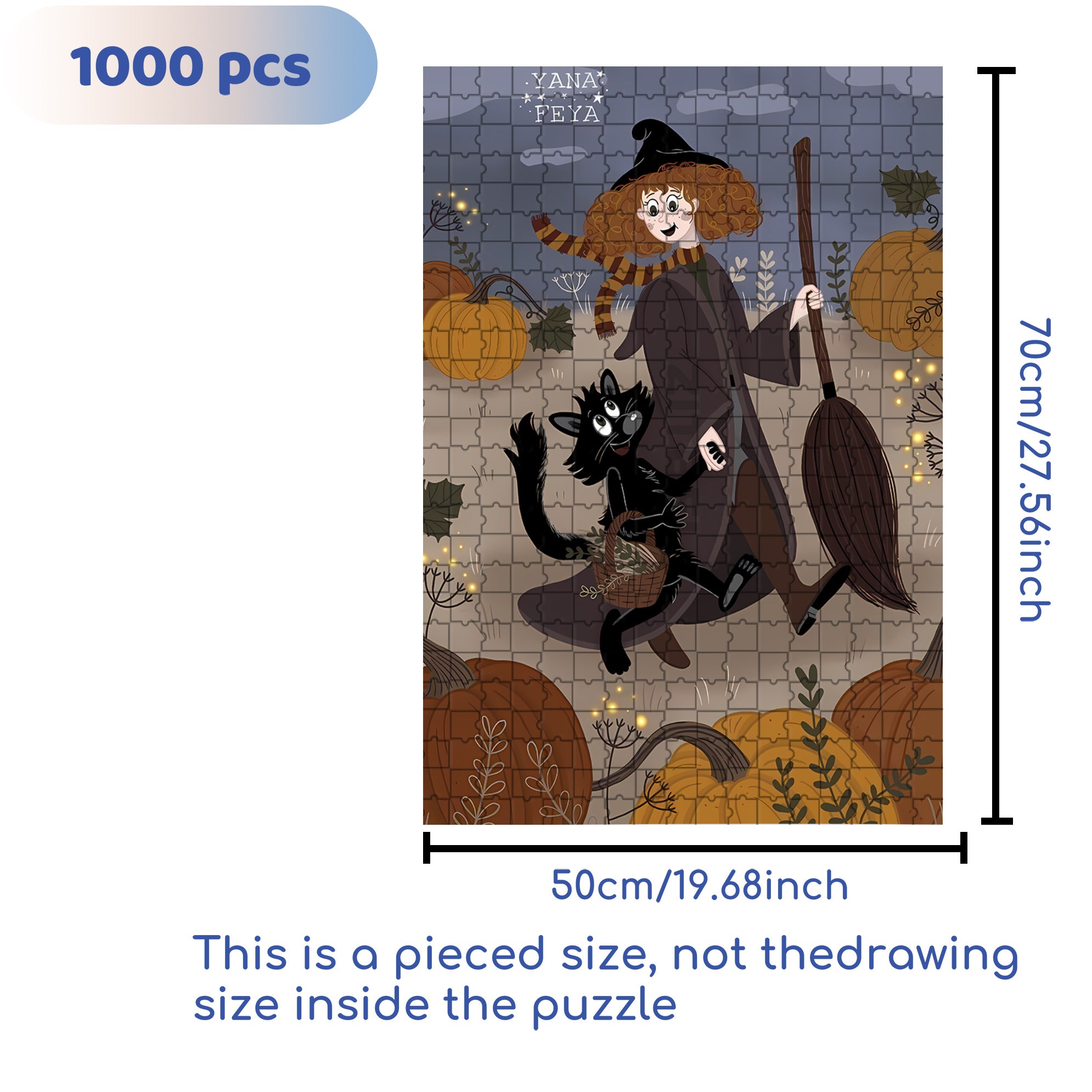 Hand In Hand We Stand 500pcs/1000pcs Jigsaw Puzzle, Scratch-Resistant, Interactive Family Game & Brain-Boosting DIY Decor, Perfect for Halloween, Christmas & New Year Gifts, Family Puzzle Game