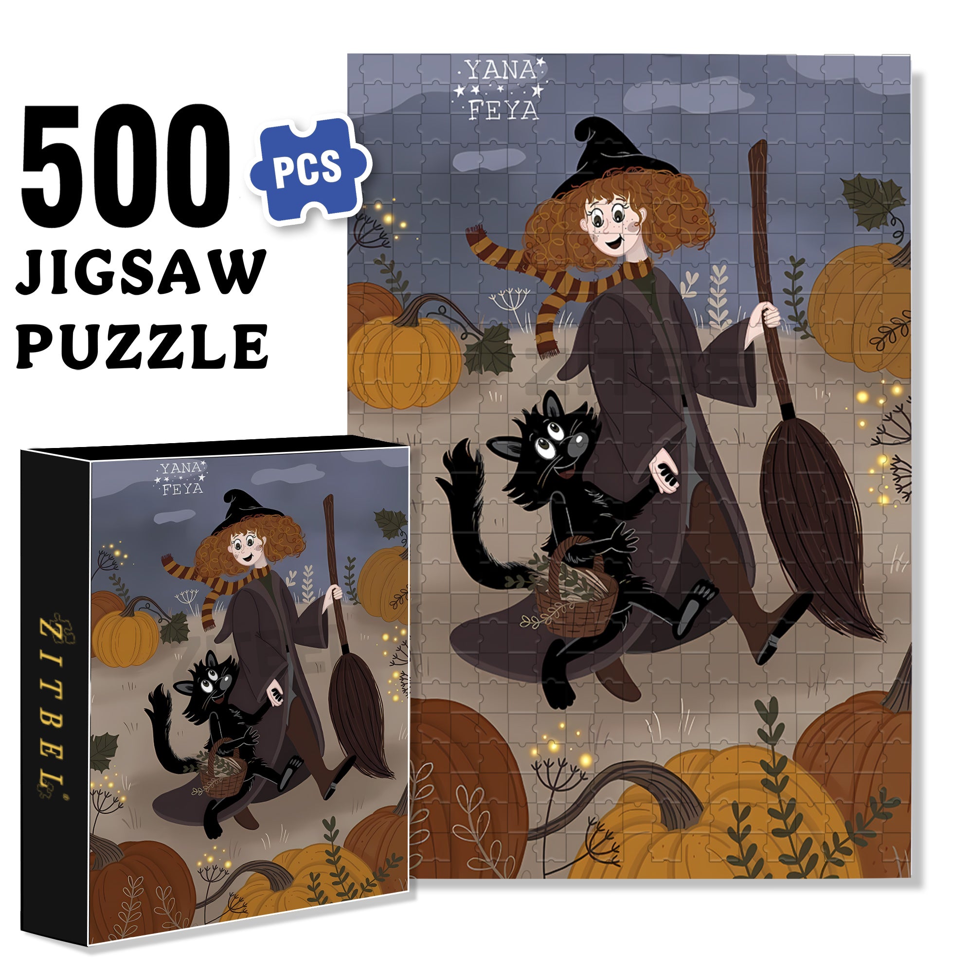 Hand In Hand We Stand 500pcs/1000pcs Jigsaw Puzzle, Scratch-Resistant, Interactive Family Game & Brain-Boosting DIY Decor, Perfect for Halloween, Christmas & New Year Gifts, Family Puzzle Game