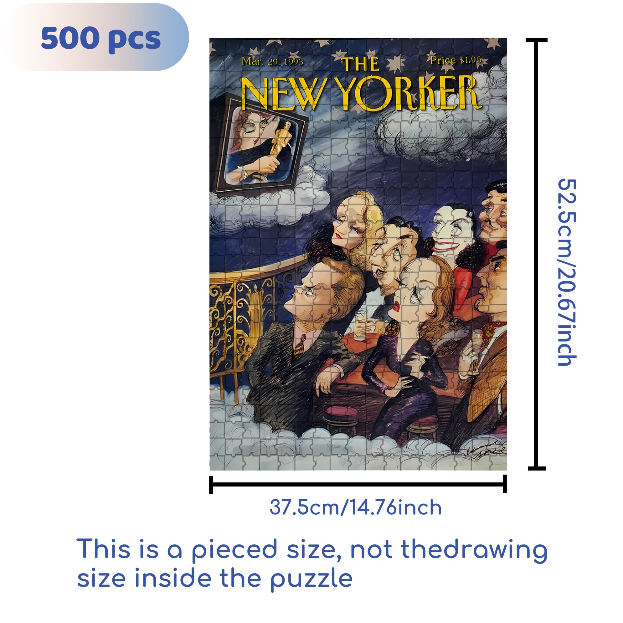 Huch 500pcs/1000pcs Jigsaw Puzzle, Scratch-Resistant, Interactive Family Game & Brain-Boosting DIY Decor, Perfect for Halloween, Christmas & New Year Gifts, Family Puzzle Game