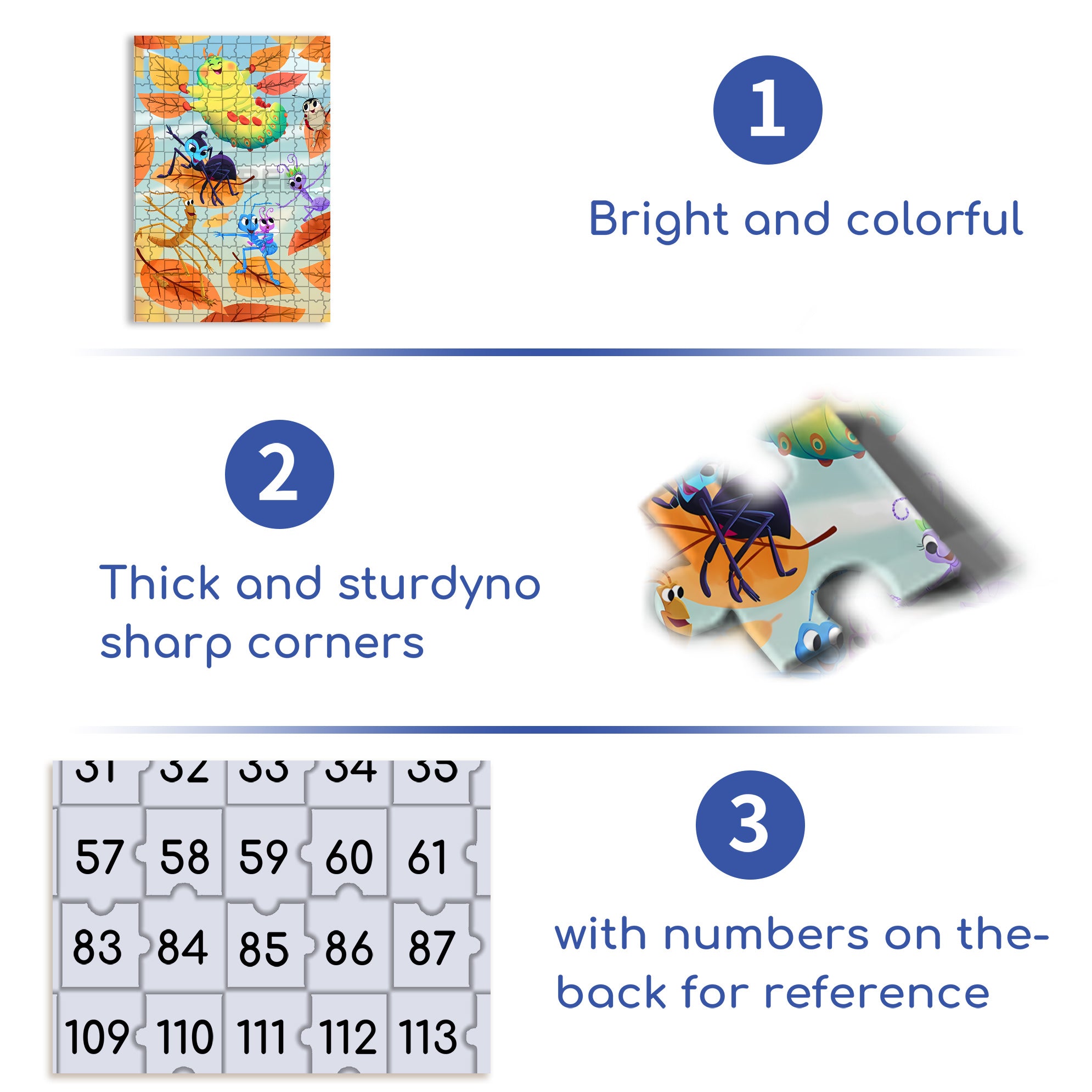 Insect Adventure 500pcs/1000pcs Jigsaw Puzzle, Scratch-Resistant, Interactive Family Game & Brain-Boosting DIY Decor, Perfect for Halloween, Christmas & New Year Gifts, Family Puzzle Game