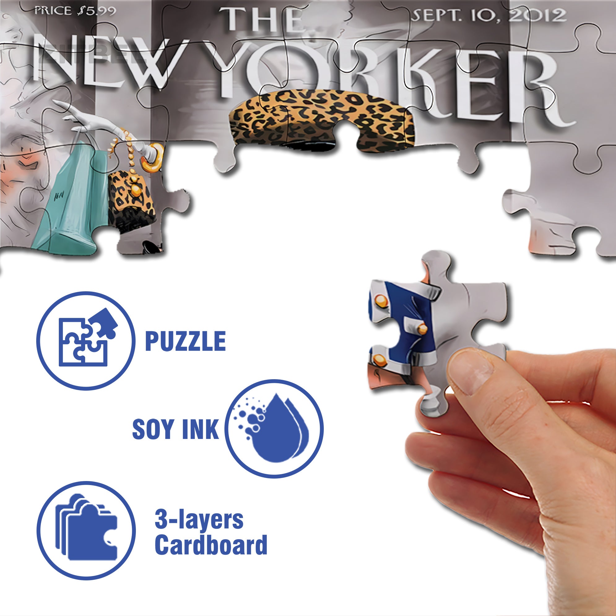 Interception 500pcs/1000pcs Jigsaw Puzzle, Scratch-Resistant, Interactive Family Game & Brain-Boosting DIY Decor, Perfect for Halloween, Christmas & New Year Gifts, Family Puzzle Game