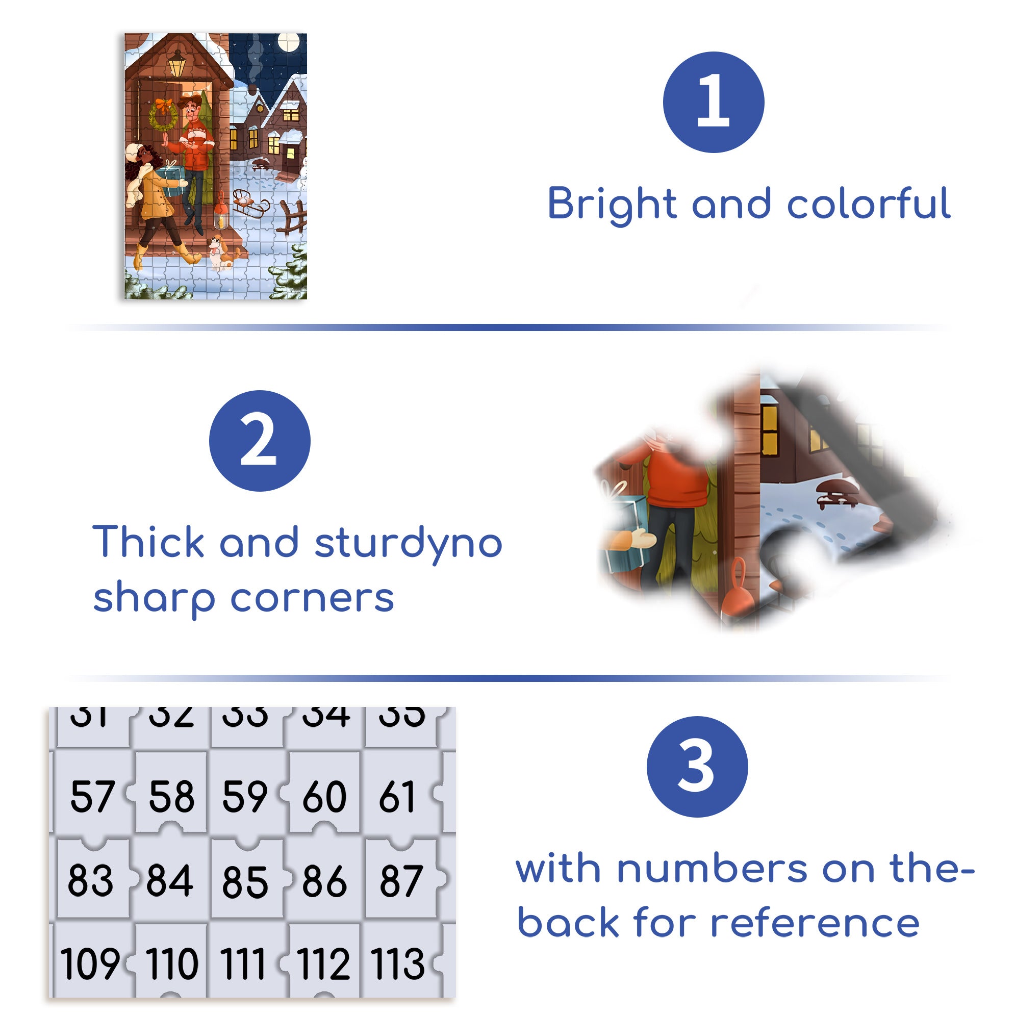 Just For U 500pcs/1000pcs Jigsaw Puzzle, Scratch-Resistant, Interactive Family Game & Brain-Boosting DIY Decor, Perfect for Halloween, Christmas & New Year Gifts, Family Puzzle Game