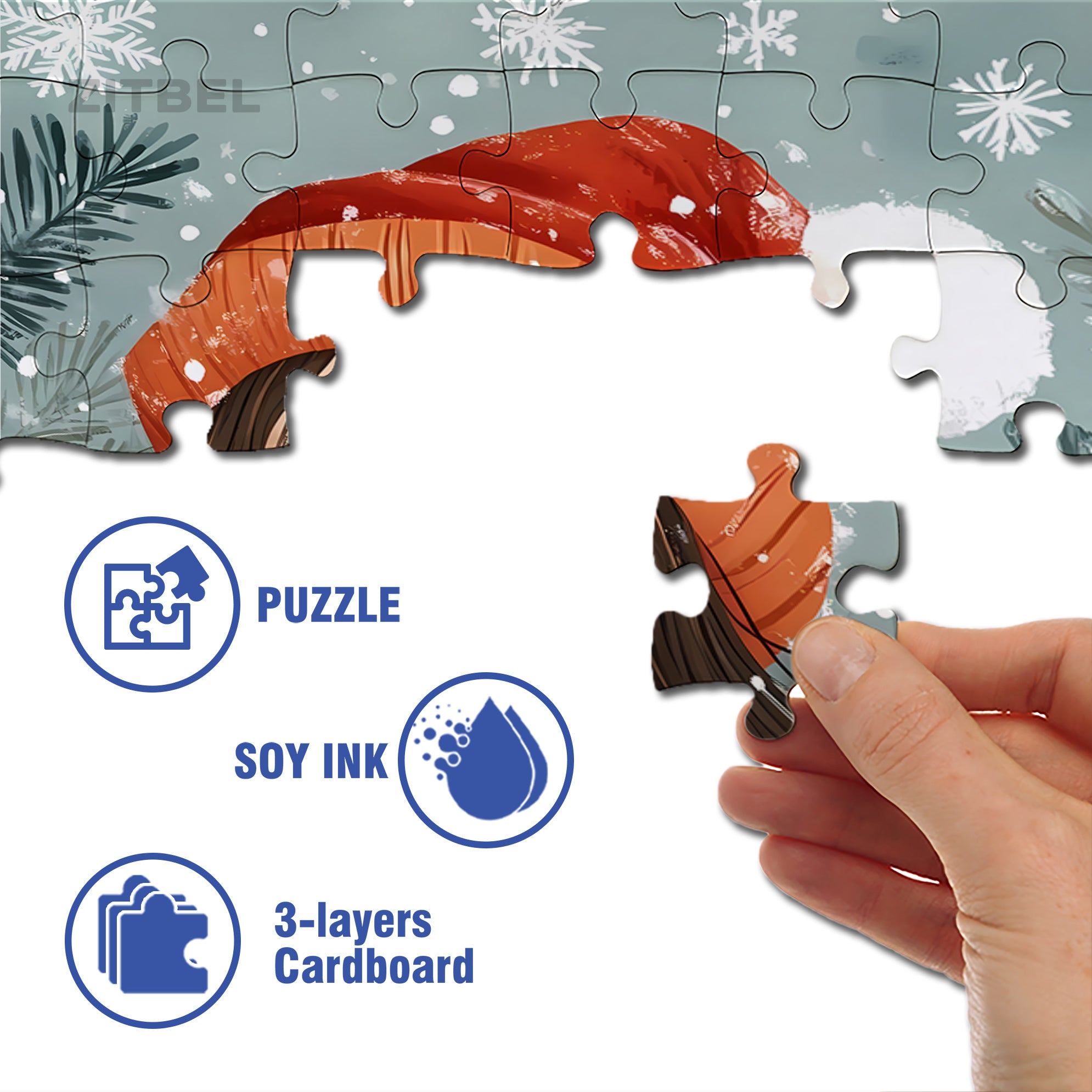 Kylie 500pcs/1000pcs Jigsaw Puzzle, Scratch-Resistant, Interactive Family Game & Brain-Boosting DIY Decor, Perfect for Halloween, Christmas & New Year Gifts, Family Puzzle Game