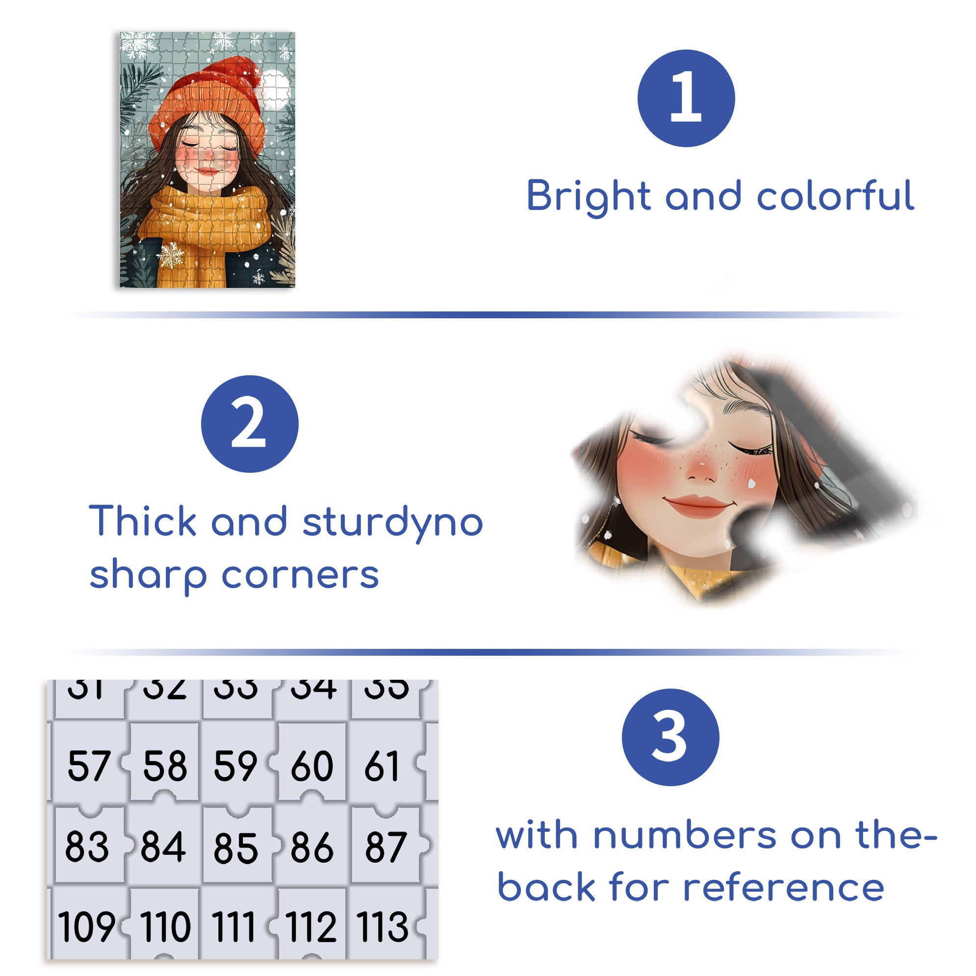 Kylie 500pcs/1000pcs Jigsaw Puzzle, Scratch-Resistant, Interactive Family Game & Brain-Boosting DIY Decor, Perfect for Halloween, Christmas & New Year Gifts, Family Puzzle Game