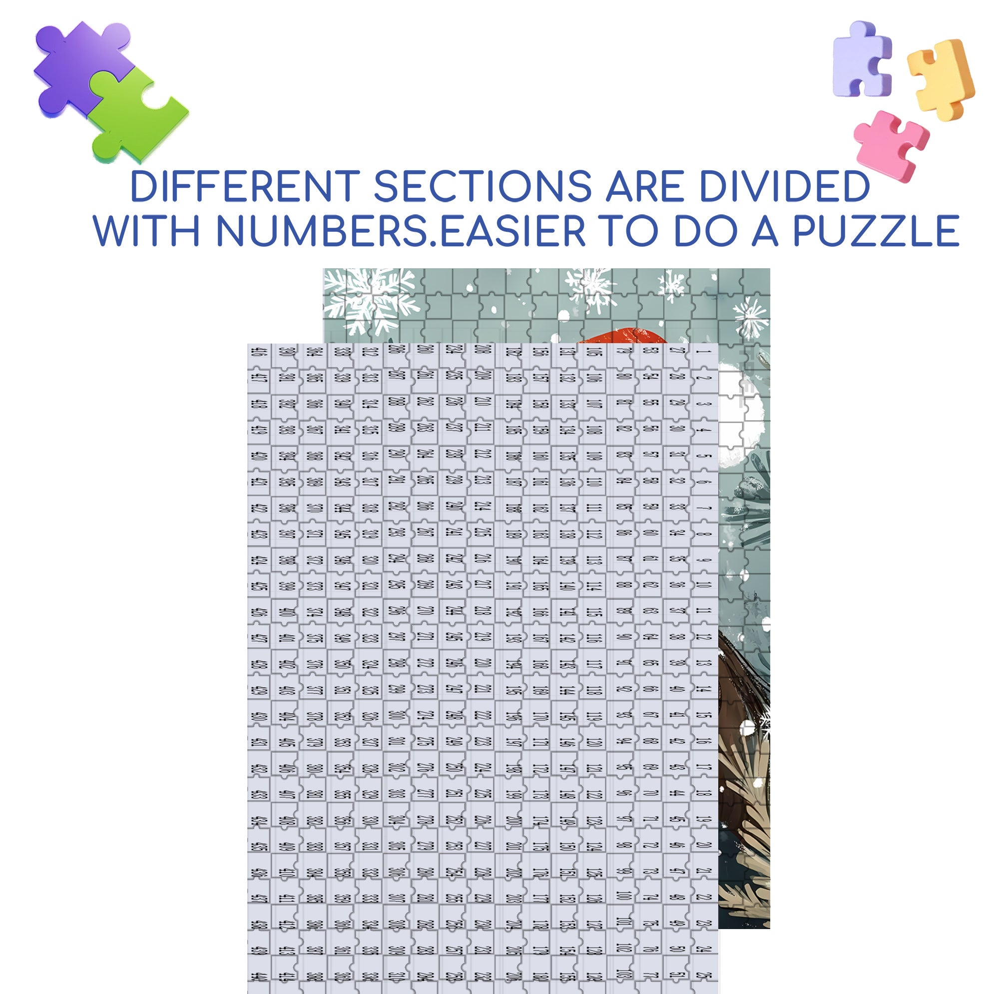 Kylie 500pcs/1000pcs Jigsaw Puzzle, Scratch-Resistant, Interactive Family Game & Brain-Boosting DIY Decor, Perfect for Halloween, Christmas & New Year Gifts, Family Puzzle Game