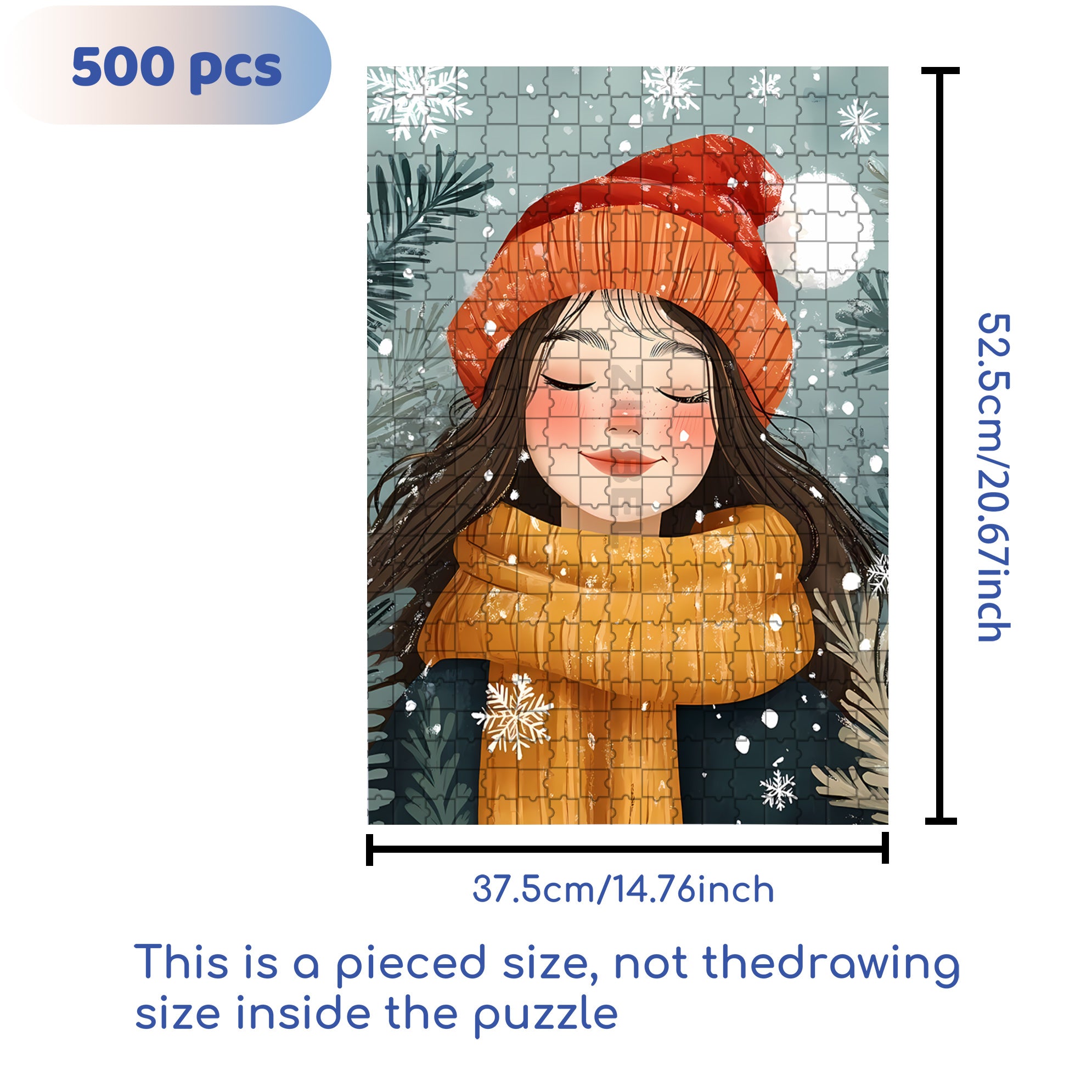 Kylie 500pcs/1000pcs Jigsaw Puzzle, Scratch-Resistant, Interactive Family Game & Brain-Boosting DIY Decor, Perfect for Halloween, Christmas & New Year Gifts, Family Puzzle Game