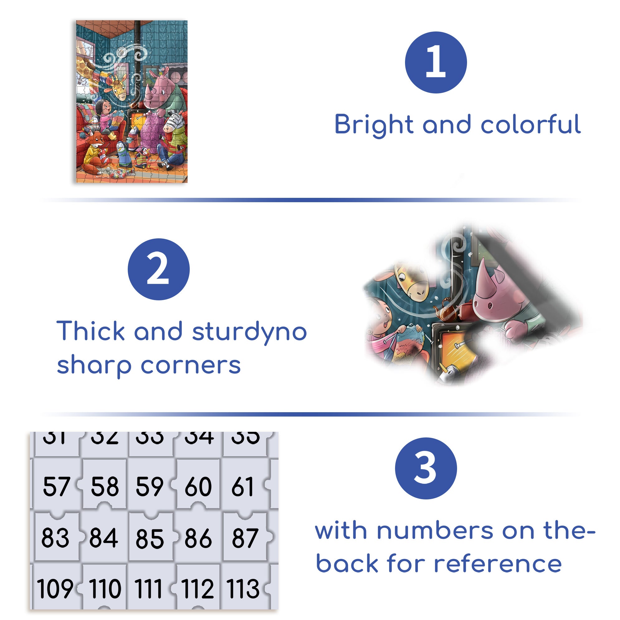 Let's Crochet Together 500pcs/1000pcs Jigsaw Puzzle, Scratch-Resistant, Interactive Family Game & Brain-Boosting DIY Decor, Perfect for Halloween, Christmas & New Year Gifts, Family Puzzle Game