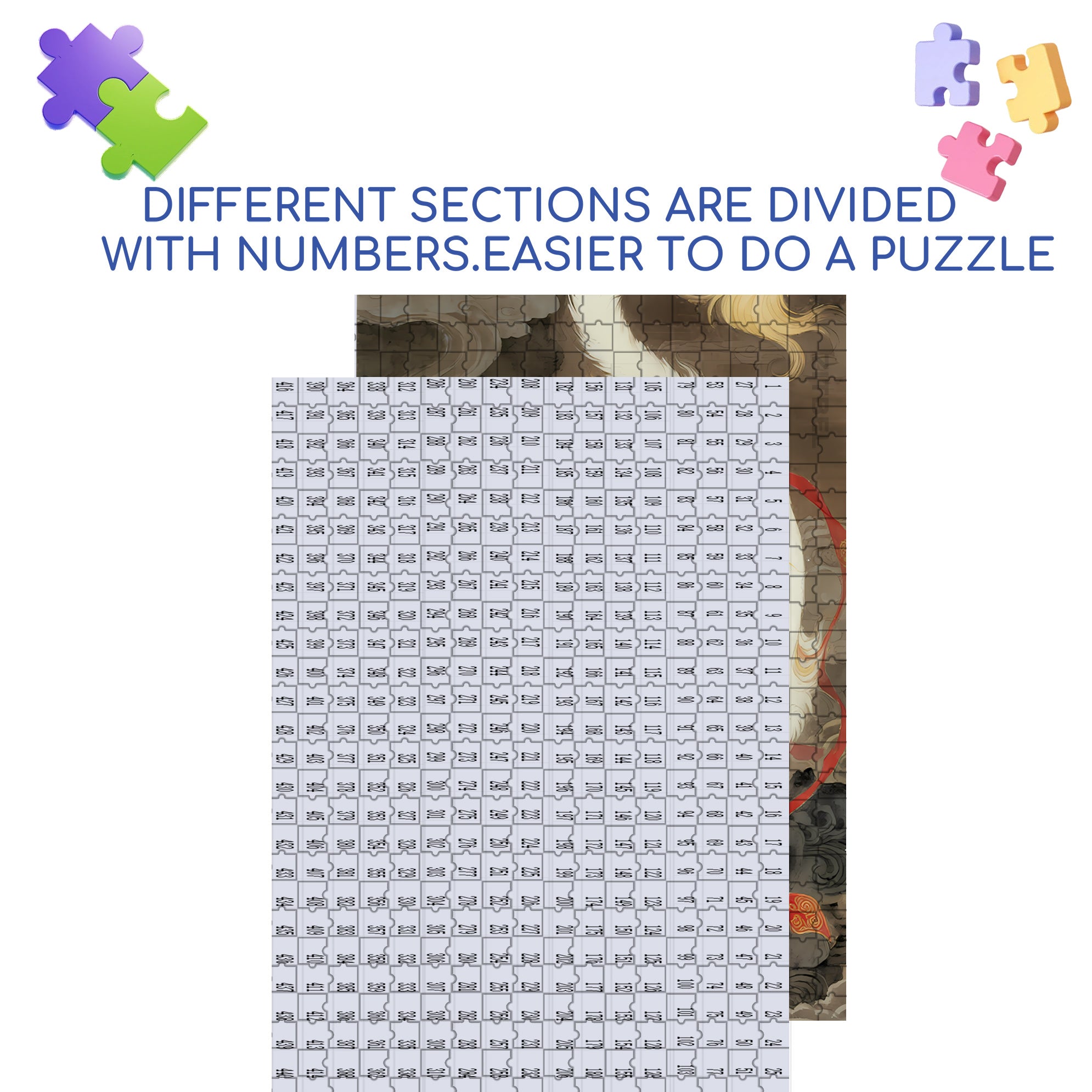 Lucky Cat 500pcs/1000pcs Jigsaw Puzzle, Scratch-Resistant, Interactive Family Game & Brain-Boosting DIY Decor, Perfect for Halloween, Christmas & New Year Gifts, Family Puzzle Game