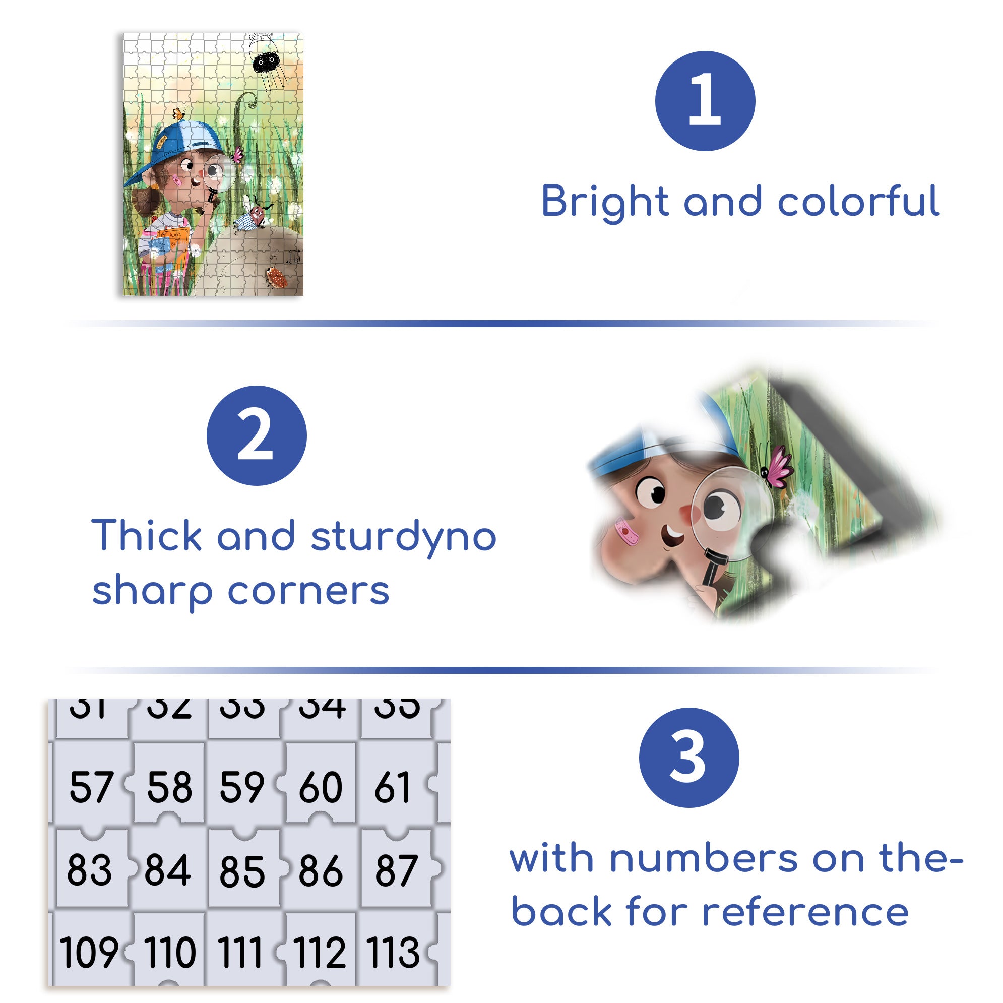 Magnifier 500pcs/1000pcs Jigsaw Puzzle, Scratch-Resistant, Interactive Family Game & Brain-Boosting DIY Decor, Perfect for Halloween, Christmas & New Year Gifts, Family Puzzle Game