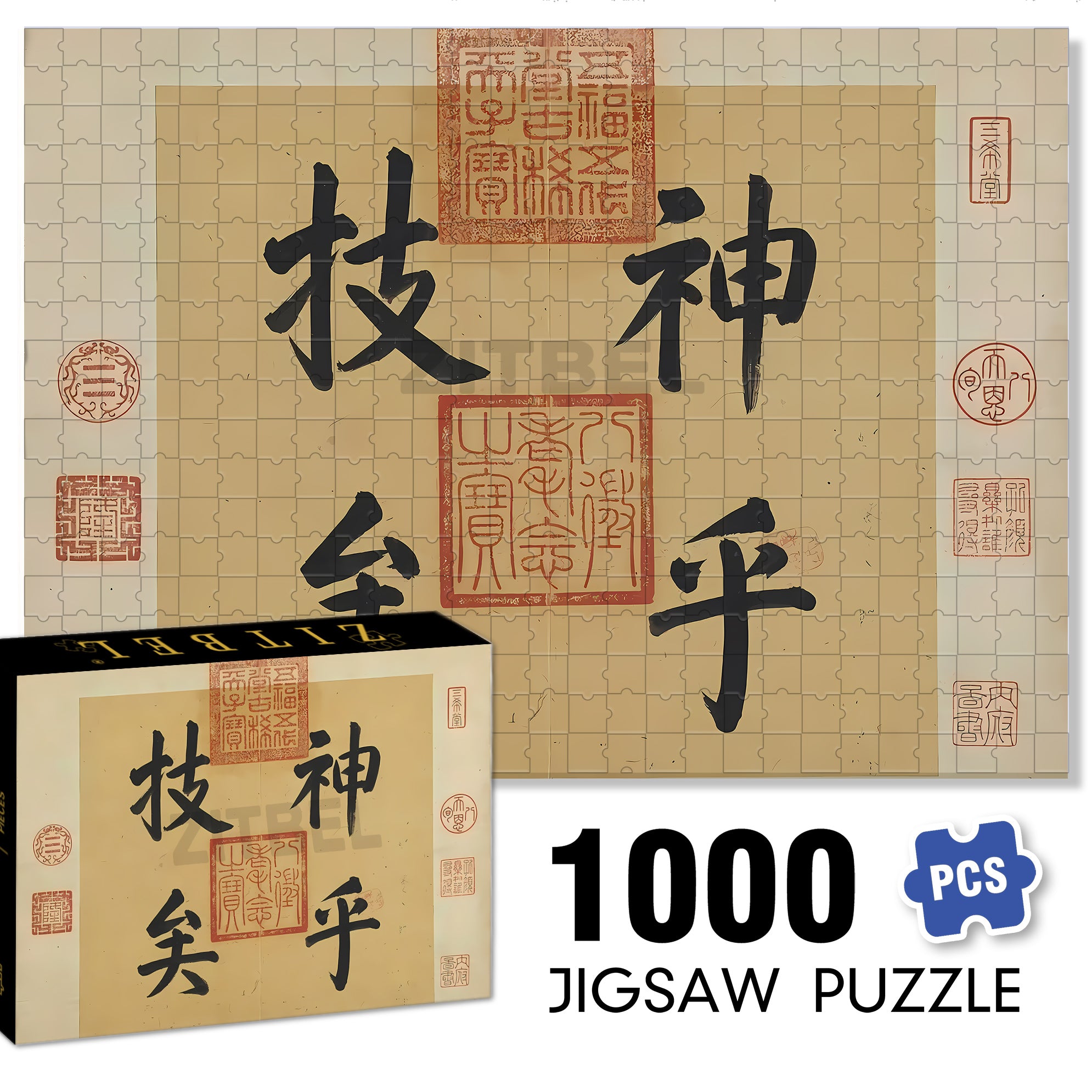 Miraculous Skills 500pcs/1000pcs Jigsaw Puzzle, Scratch-Resistant, Interactive Family Game & Brain-Boosting DIY Decor, Perfect for Halloween, Christmas & New Year Gifts, Family Puzzle Game