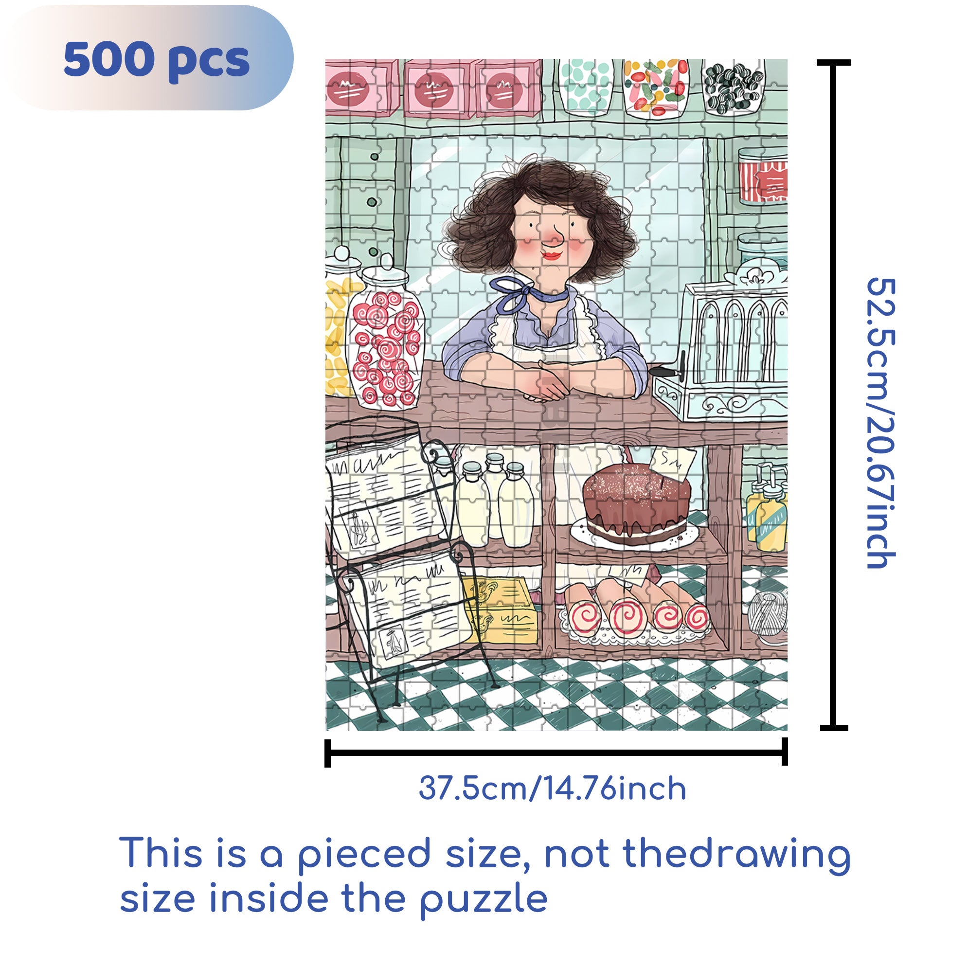 Peggie's Shop 500pcs/1000pcs Jigsaw Puzzle, Scratch-Resistant, Interactive Family Game & Brain-Boosting DIY Decor, Perfect for Halloween, Christmas & New Year Gifts, Family Puzzle Game