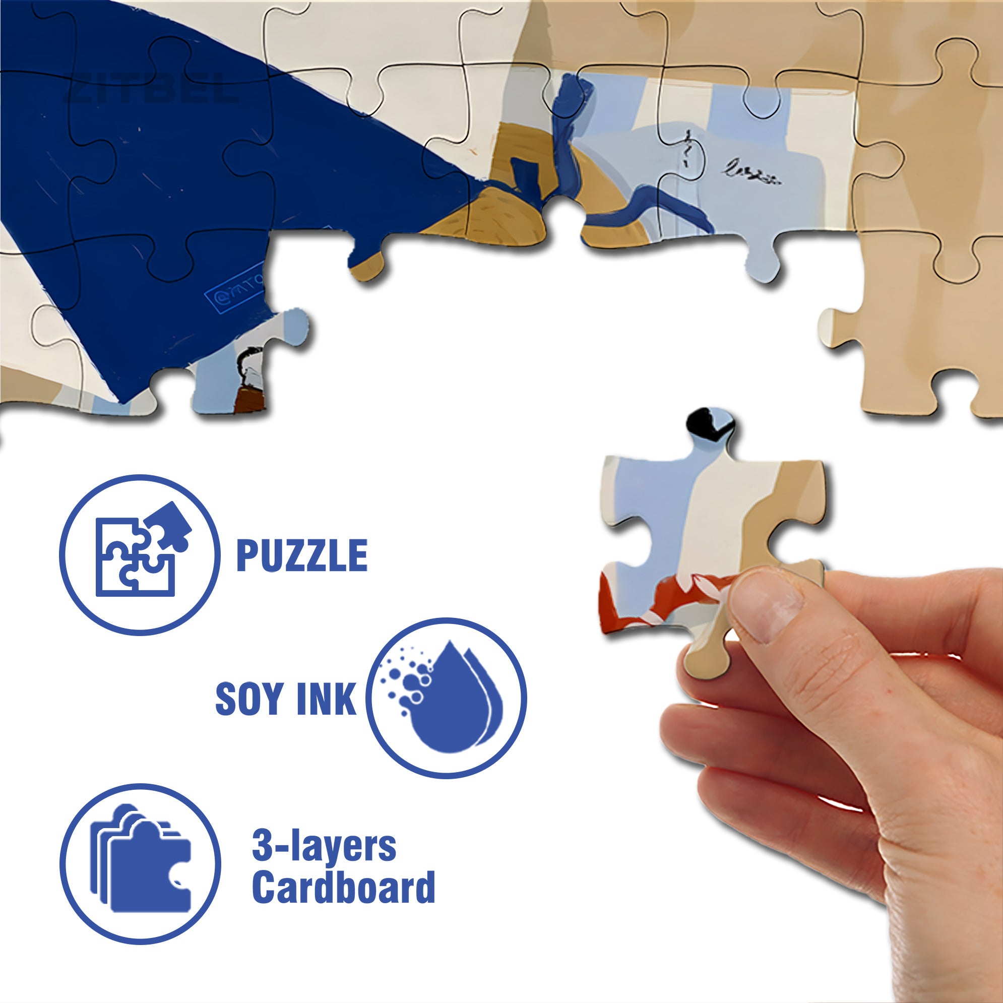 Red Bikini 500pcs/1000pcs Jigsaw Puzzle, Scratch-Resistant, Interactive Family Game & Brain-Boosting DIY Decor, Perfect for Halloween, Christmas & New Year Gifts, Family Puzzle Game