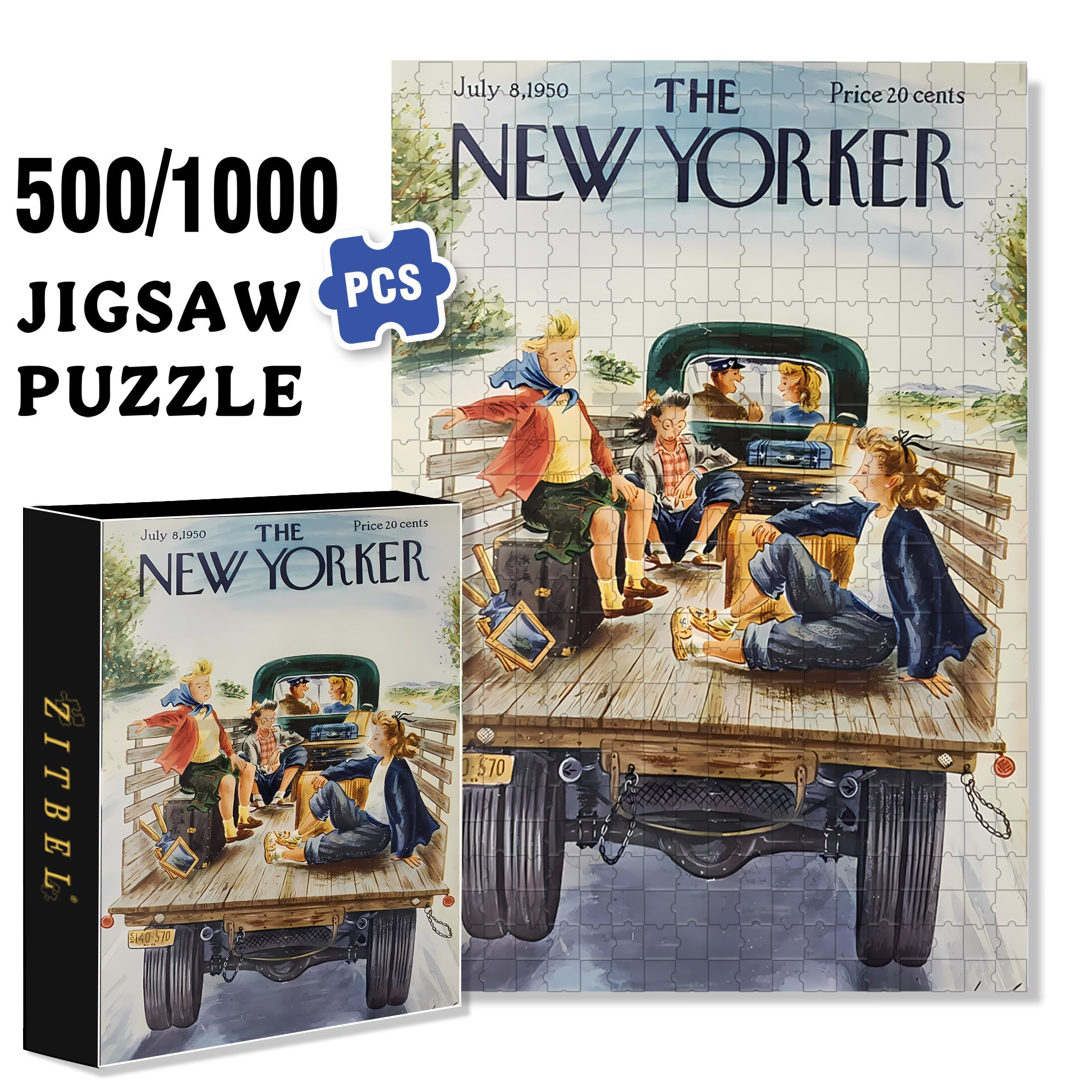 Returning Home 500pcs/1000pcs Jigsaw Puzzle, Scratch-Resistant, Interactive Family Game & Brain-Boosting DIY Decor, Perfect for Halloween, Christmas & New Year Gifts, Family Puzzle Game