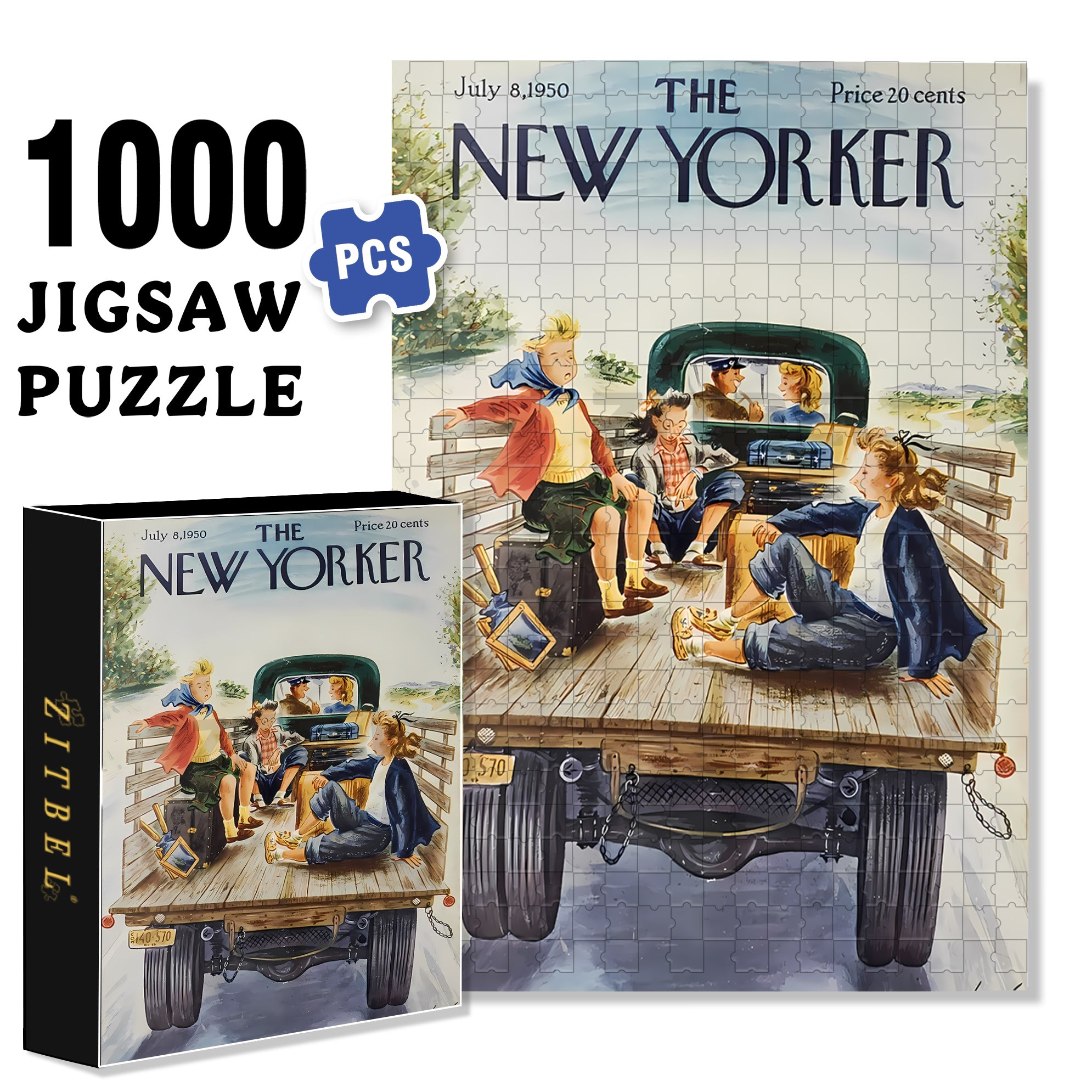 Returning Home 500pcs/1000pcs Jigsaw Puzzle, Scratch-Resistant, Interactive Family Game & Brain-Boosting DIY Decor, Perfect for Halloween, Christmas & New Year Gifts, Family Puzzle Game
