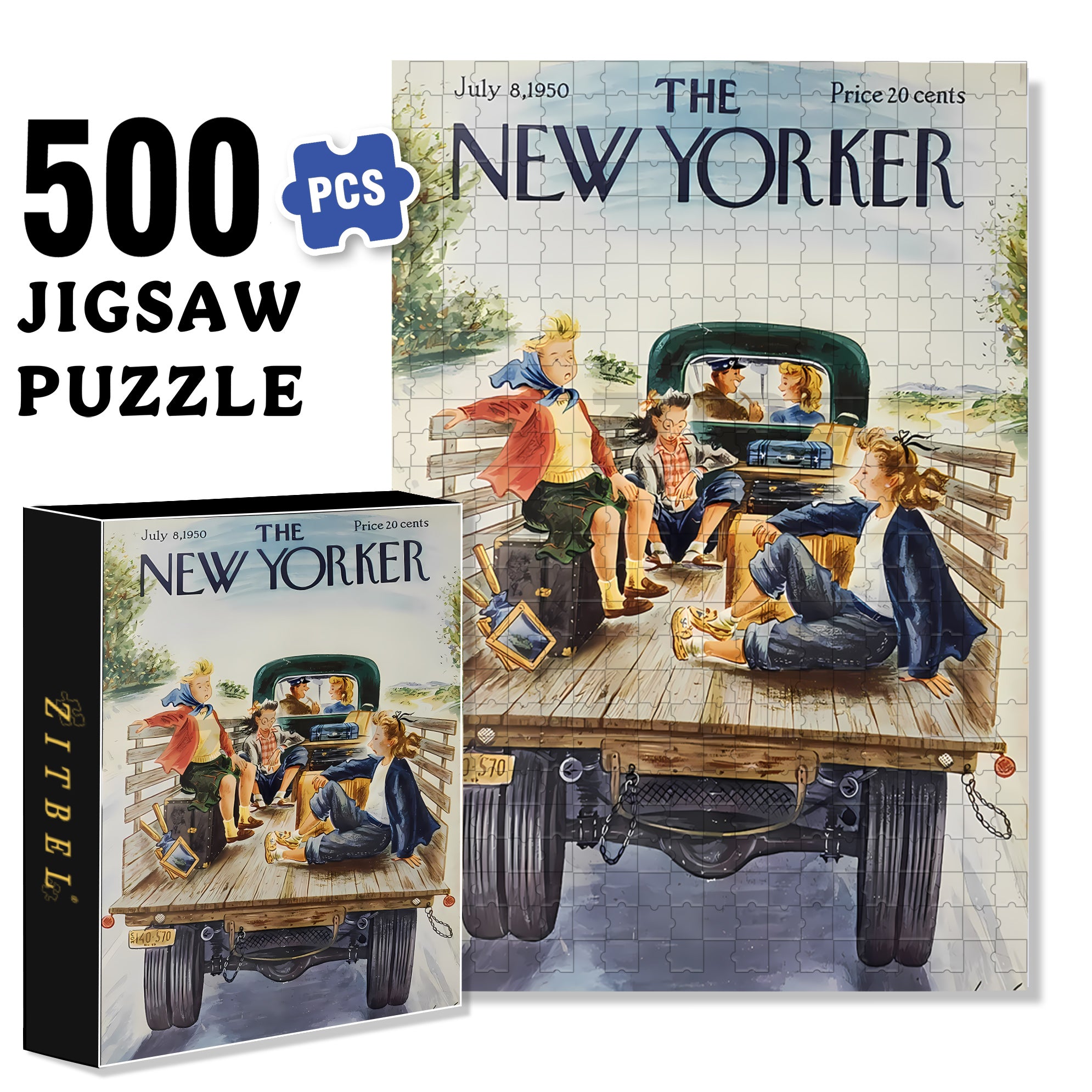Returning Home 500pcs/1000pcs Jigsaw Puzzle, Scratch-Resistant, Interactive Family Game & Brain-Boosting DIY Decor, Perfect for Halloween, Christmas & New Year Gifts, Family Puzzle Game