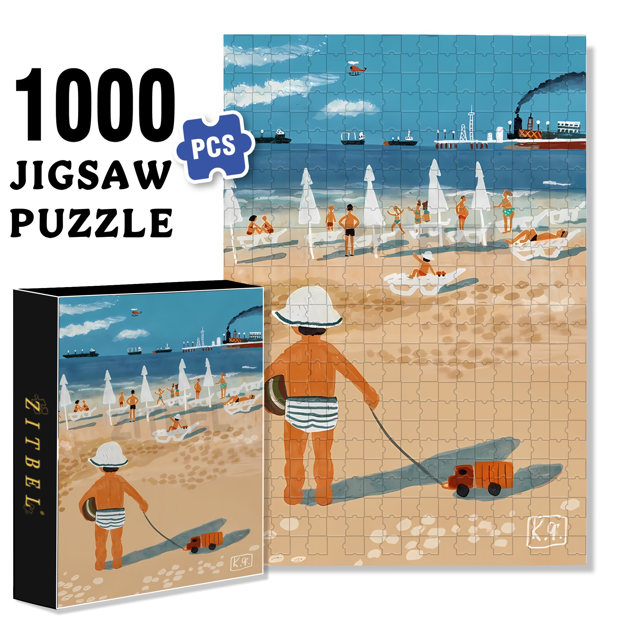 So Hot 500pcs/1000pcs Jigsaw Puzzle, Scratch-Resistant, Interactive Family Game & Brain-Boosting DIY Decor, Perfect for Halloween, Christmas & New Year Gifts, Family Puzzle Game