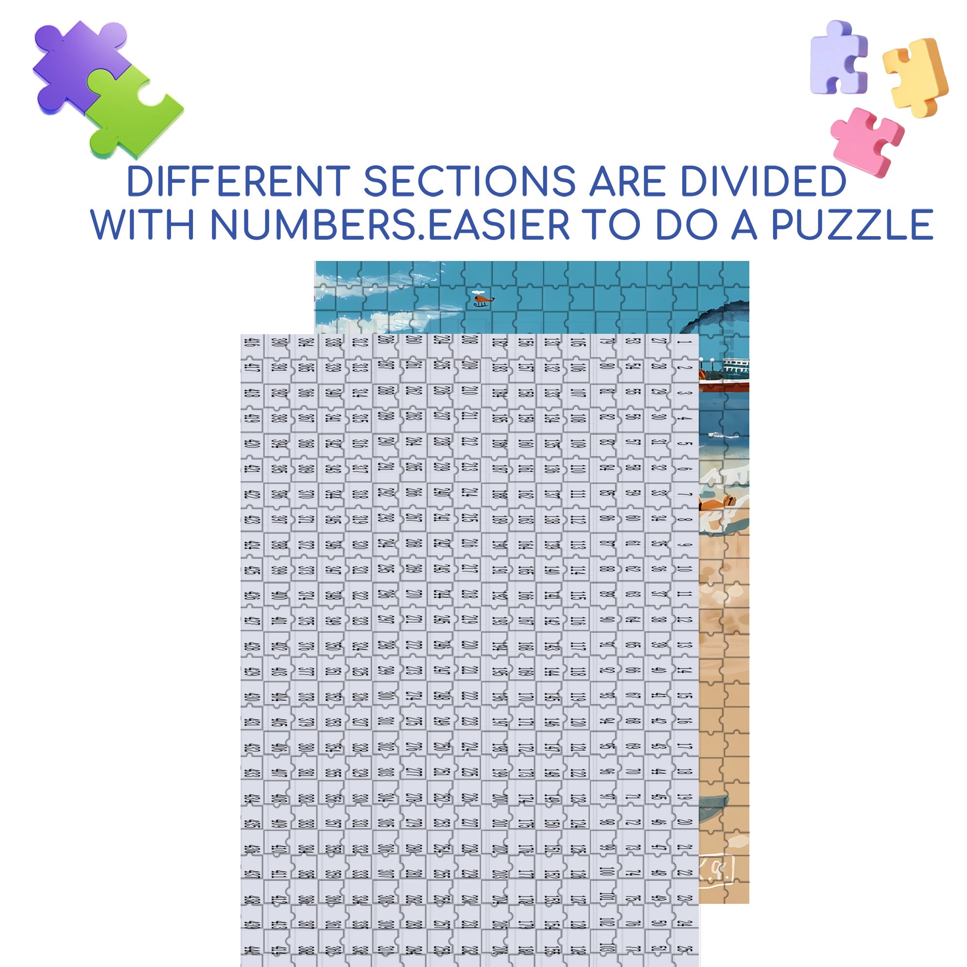 So Hot 500pcs/1000pcs Jigsaw Puzzle, Scratch-Resistant, Interactive Family Game & Brain-Boosting DIY Decor, Perfect for Halloween, Christmas & New Year Gifts, Family Puzzle Game