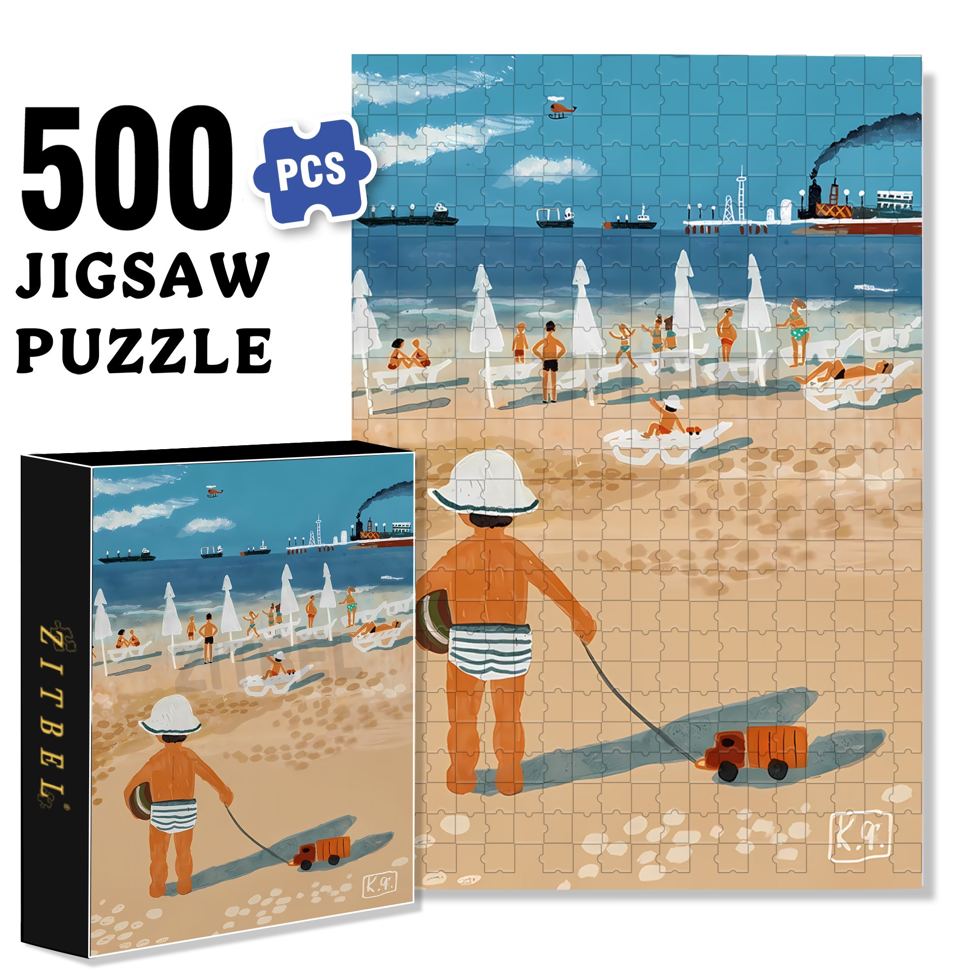 So Hot 500pcs/1000pcs Jigsaw Puzzle, Scratch-Resistant, Interactive Family Game & Brain-Boosting DIY Decor, Perfect for Halloween, Christmas & New Year Gifts, Family Puzzle Game