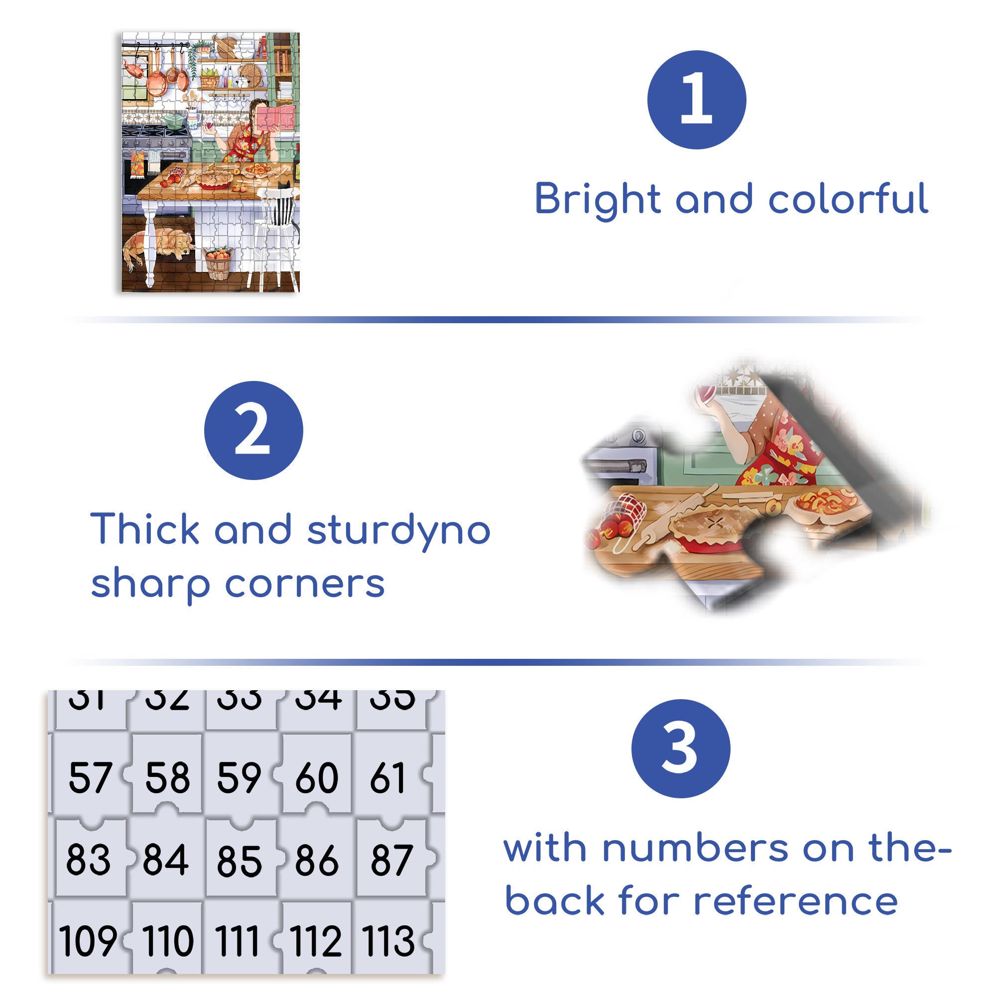Sweet 500pcs/1000pcs Jigsaw Puzzle, Scratch-Resistant, Interactive Family Game & Brain-Boosting DIY Decor, Perfect for Halloween, Christmas & New Year Gifts, Family Puzzle Game