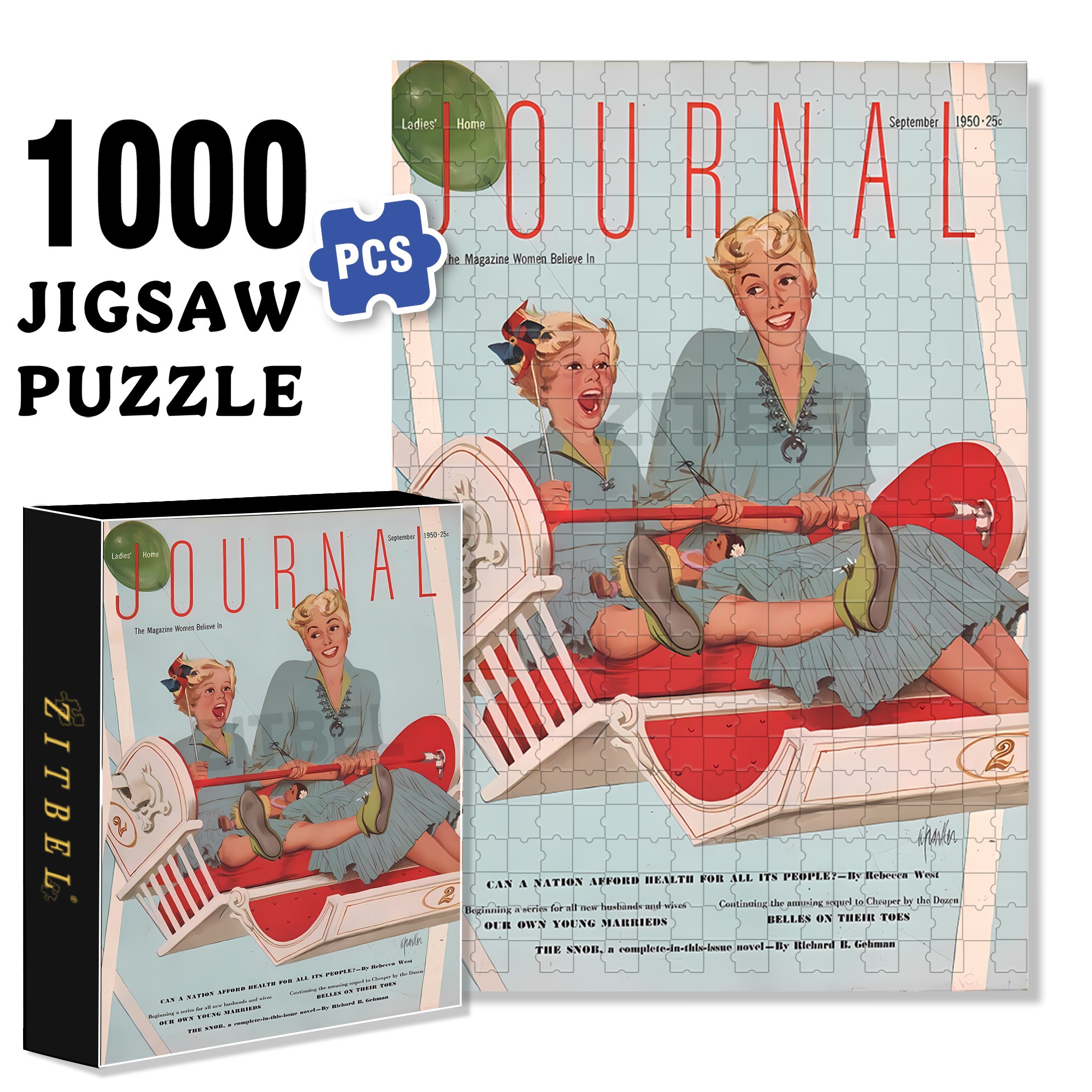 Thrill 500pcs/1000pcs Jigsaw Puzzle, Scratch-Resistant, Interactive Family Game & Brain-Boosting DIY Decor, Perfect for Halloween, Christmas & New Year Gifts, Family Puzzle Game