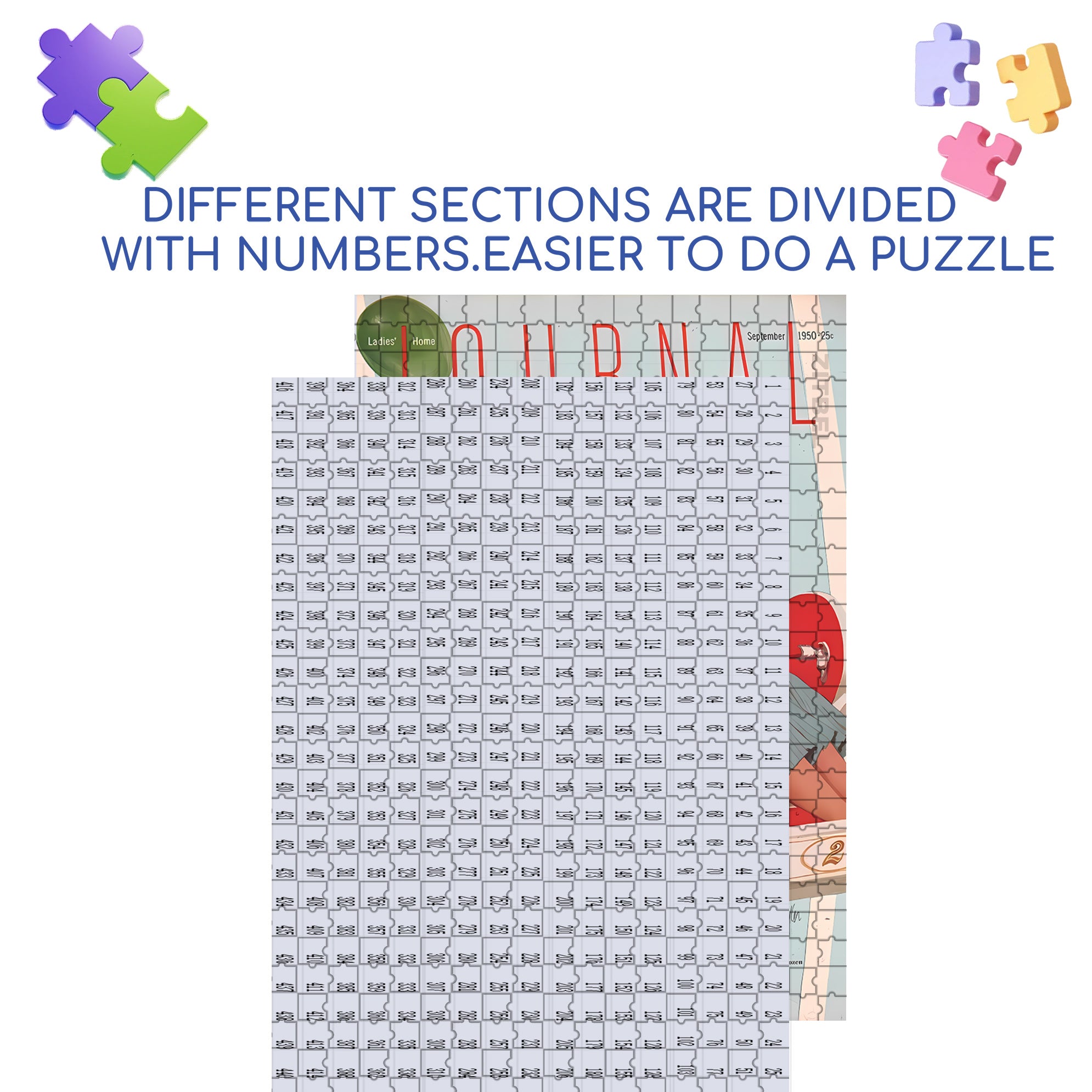 Thrill 500pcs/1000pcs Jigsaw Puzzle, Scratch-Resistant, Interactive Family Game & Brain-Boosting DIY Decor, Perfect for Halloween, Christmas & New Year Gifts, Family Puzzle Game