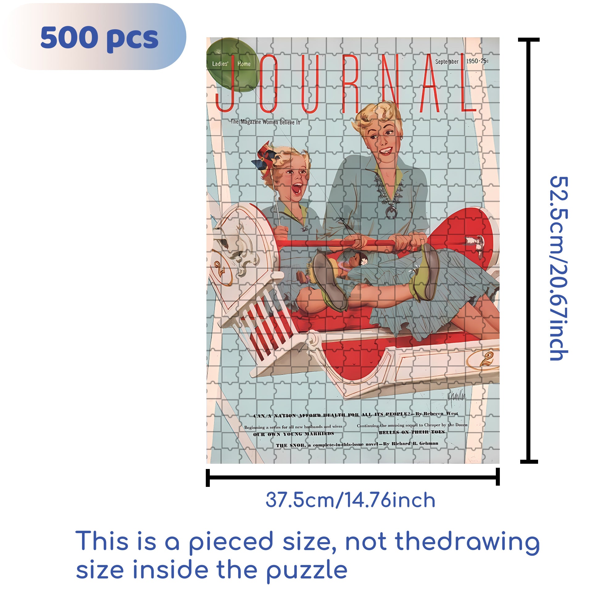 Thrill 500pcs/1000pcs Jigsaw Puzzle, Scratch-Resistant, Interactive Family Game & Brain-Boosting DIY Decor, Perfect for Halloween, Christmas & New Year Gifts, Family Puzzle Game