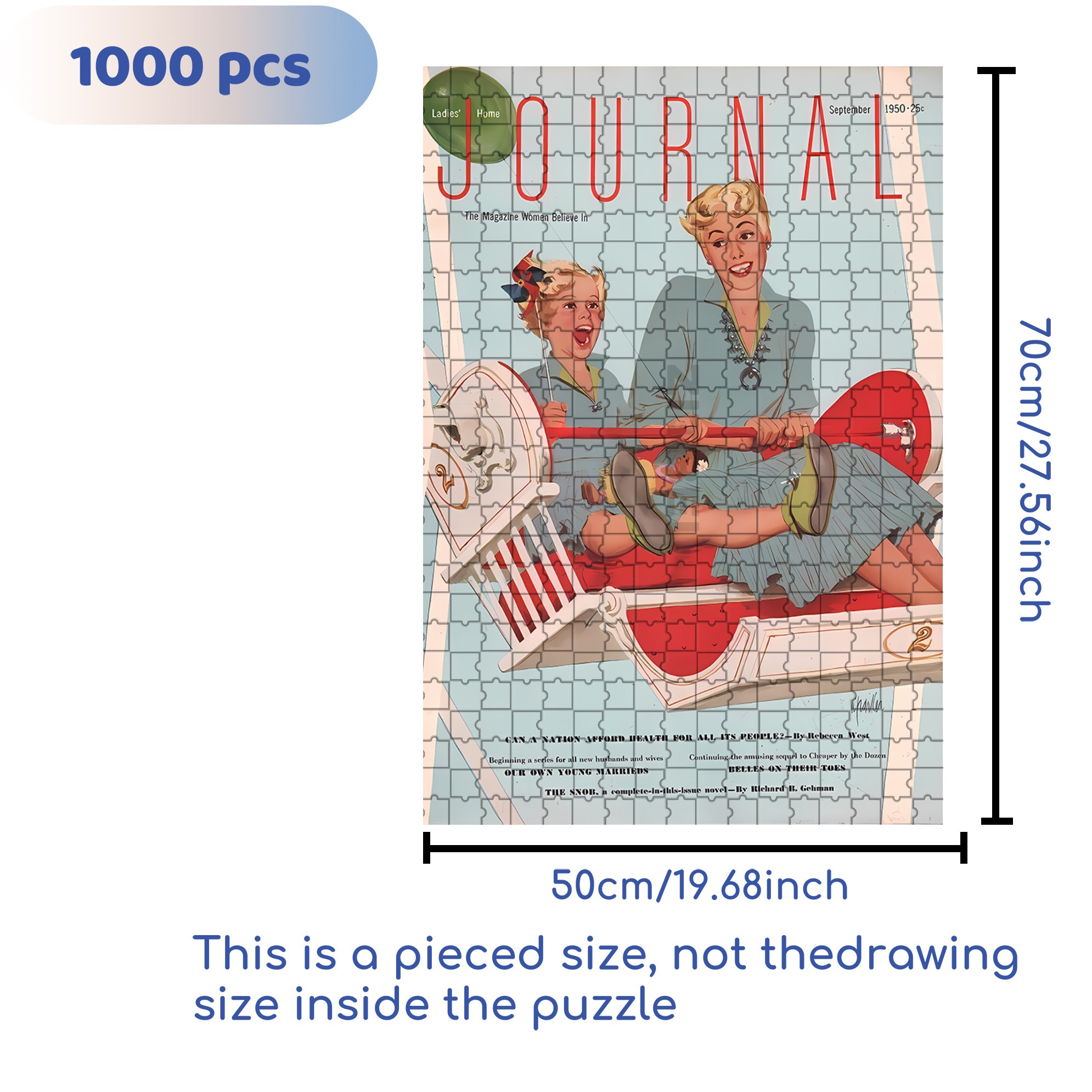 Thrill 500pcs/1000pcs Jigsaw Puzzle, Scratch-Resistant, Interactive Family Game & Brain-Boosting DIY Decor, Perfect for Halloween, Christmas & New Year Gifts, Family Puzzle Game