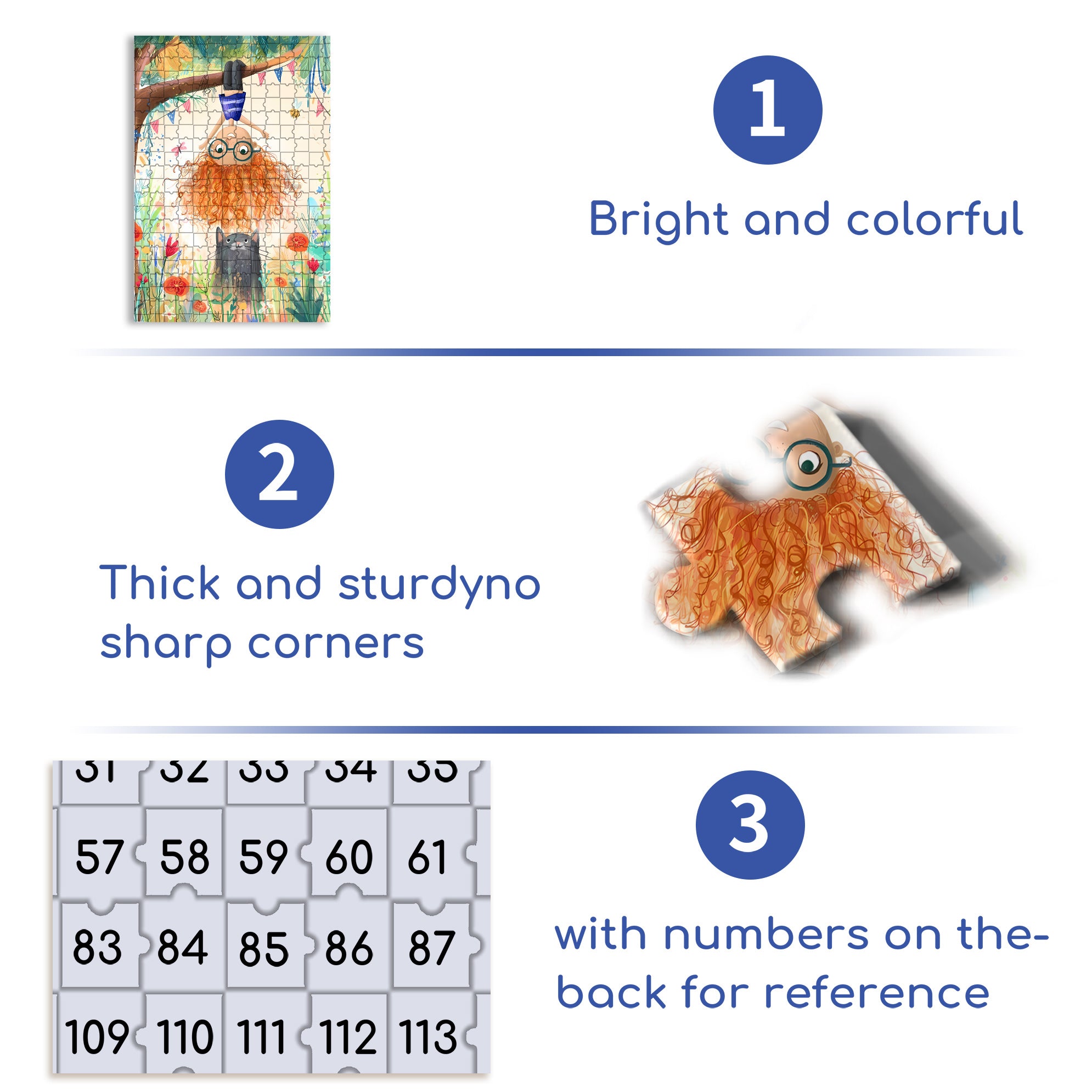 Upside-down Lucy 500pcs/1000pcs Jigsaw Puzzle, Scratch-Resistant, Interactive Family Game & Brain-Boosting DIY Decor, Perfect for Halloween, Christmas & New Year Gifts, Family Puzzle Game