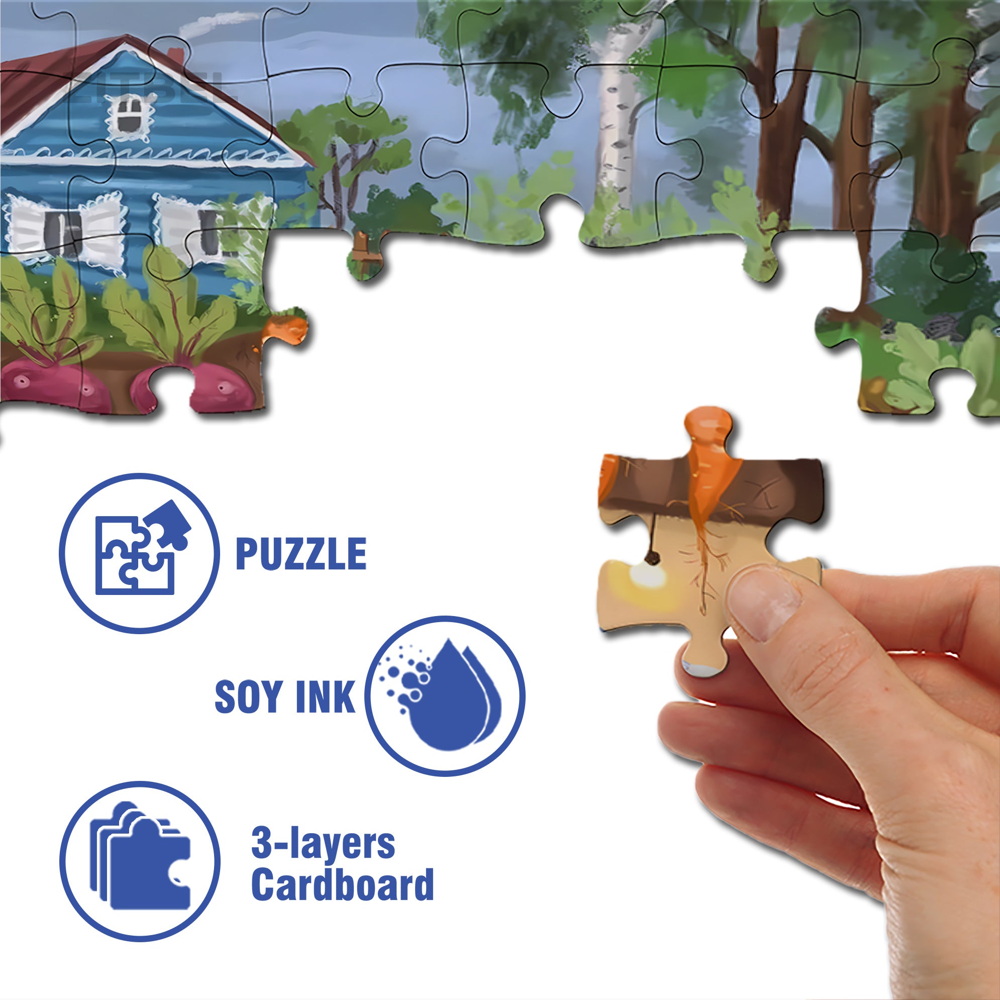 Various Radishes 500pcs/1000pcs Jigsaw Puzzle, Scratch-Resistant, Interactive Family Game & Brain-Boosting DIY Decor, Perfect for Halloween, Christmas & New Year Gifts, Family Puzzle Game