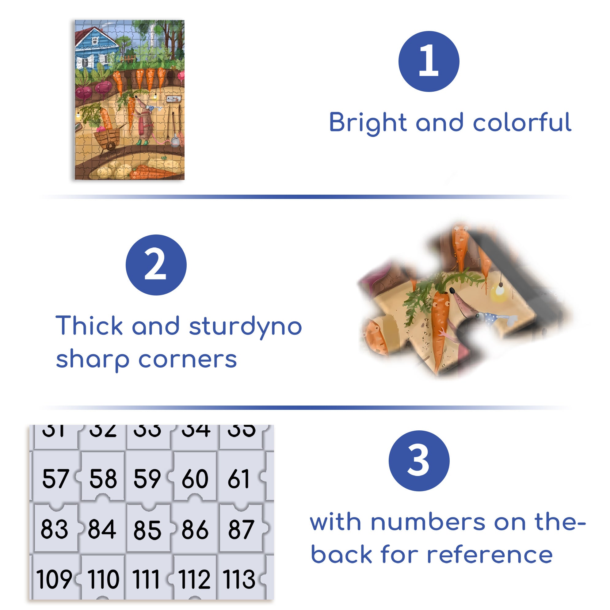 Various Radishes 500pcs/1000pcs Jigsaw Puzzle, Scratch-Resistant, Interactive Family Game & Brain-Boosting DIY Decor, Perfect for Halloween, Christmas & New Year Gifts, Family Puzzle Game