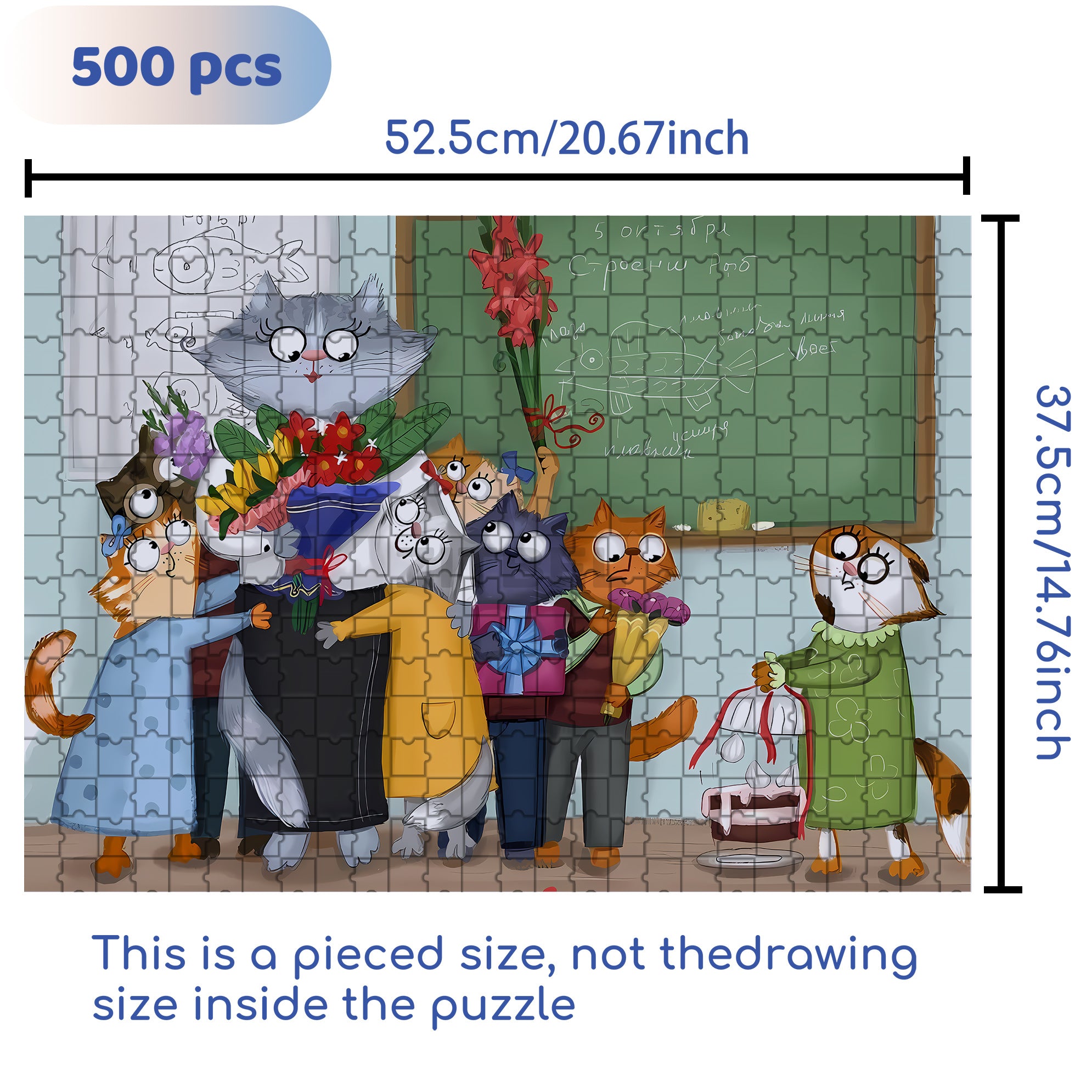Warm Hug 500pcs/1000pcs Jigsaw Puzzle, Scratch-Resistant, Interactive Family Game & Brain-Boosting DIY Decor, Perfect for Halloween, Christmas & New Year Gifts, Family Puzzle Game