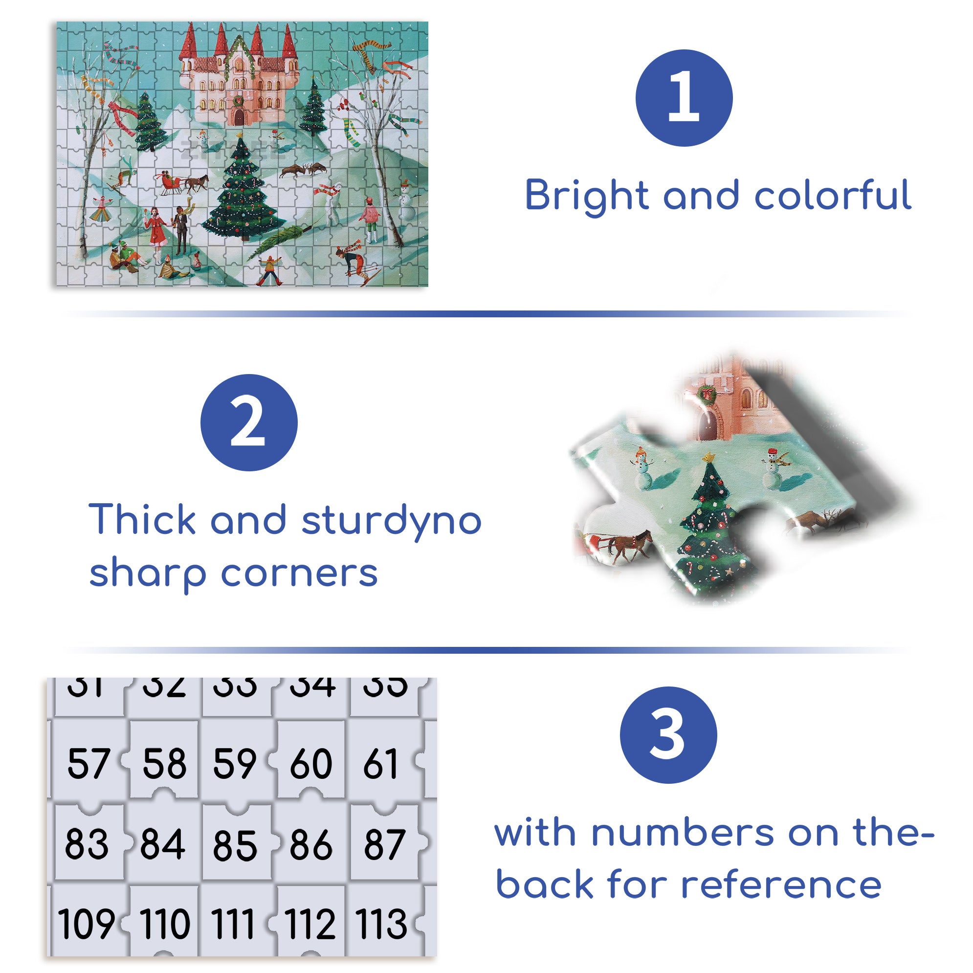 Winter Palace 500pcs/1000pcs Jigsaw Puzzle, Scratch-Resistant, Interactive Family Game & Brain-Boosting DIY Decor, Perfect for Halloween, Christmas & New Year Gifts, Family Puzzle Game