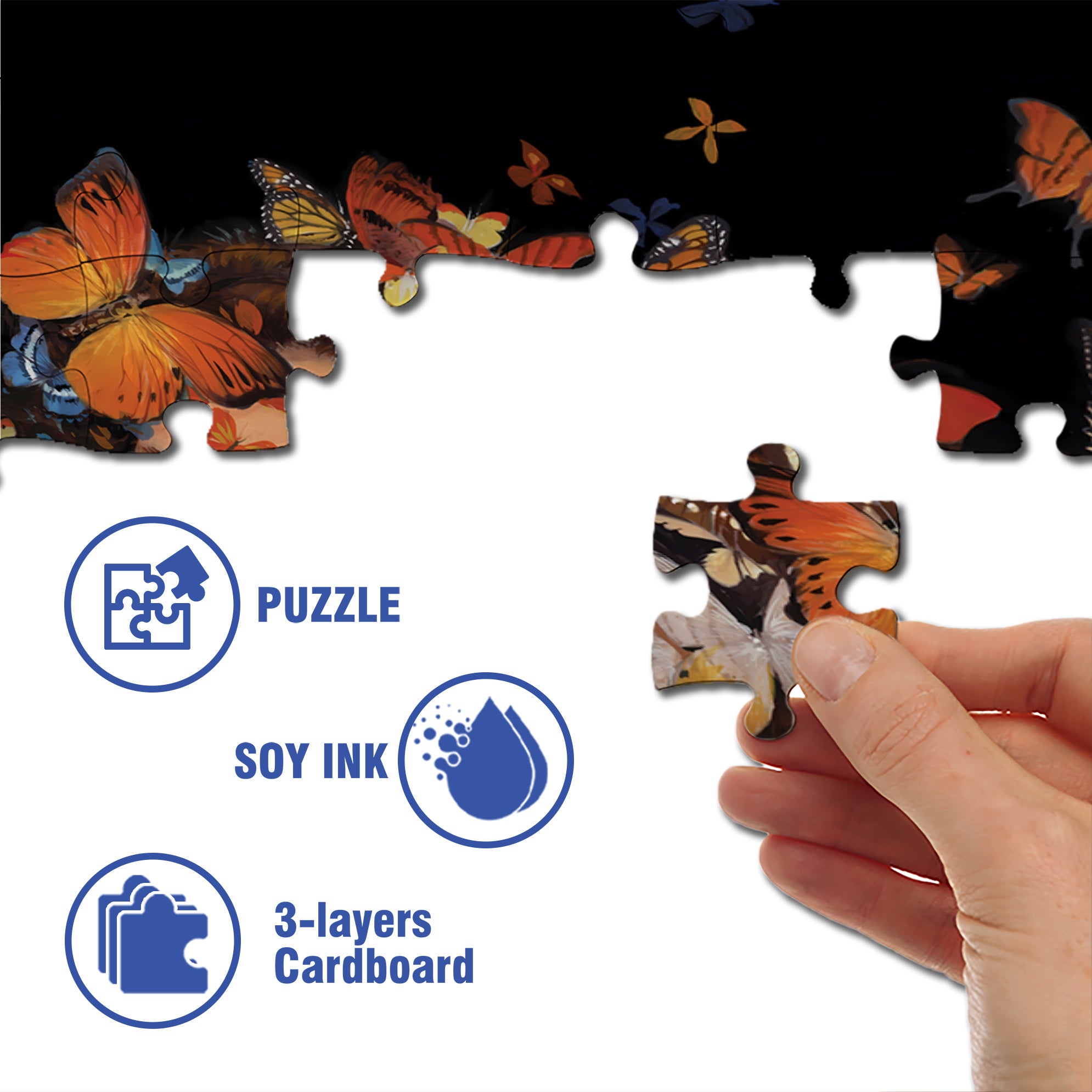 Bella 500pcs/1000pcs Jigsaw Puzzle, Scratch-Resistant, Interactive Family Game & Brain-Boosting DIY Decor, Perfect for Halloween, Christmas & New Year Gifts, Family Puzzle Game