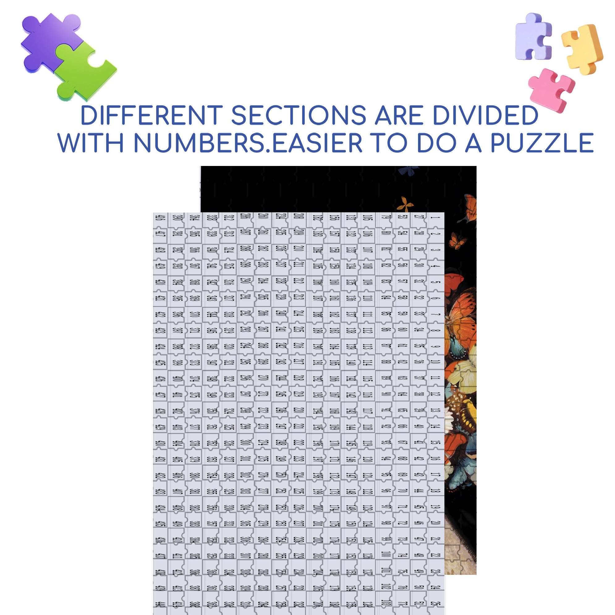 Bella 500pcs/1000pcs Jigsaw Puzzle, Scratch-Resistant, Interactive Family Game & Brain-Boosting DIY Decor, Perfect for Halloween, Christmas & New Year Gifts, Family Puzzle Game