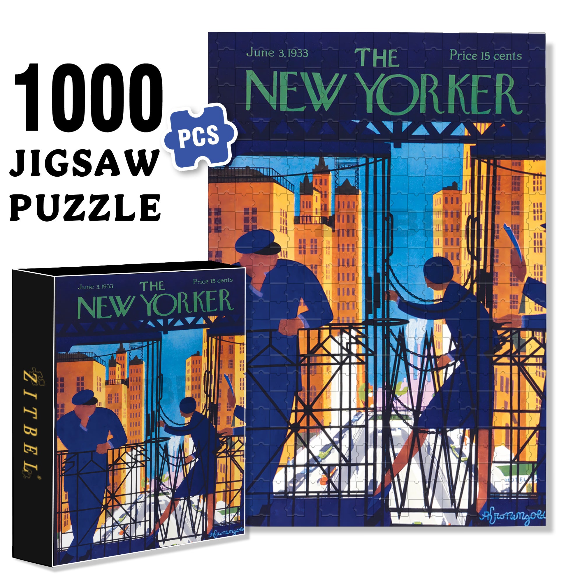 Between Cars 500pcs/1000pcs Jigsaw Puzzle, Scratch-Resistant, Interactive Family Game & Brain-Boosting DIY Decor, Perfect for Halloween, Christmas & New Year Gifts, Family Puzzle Game