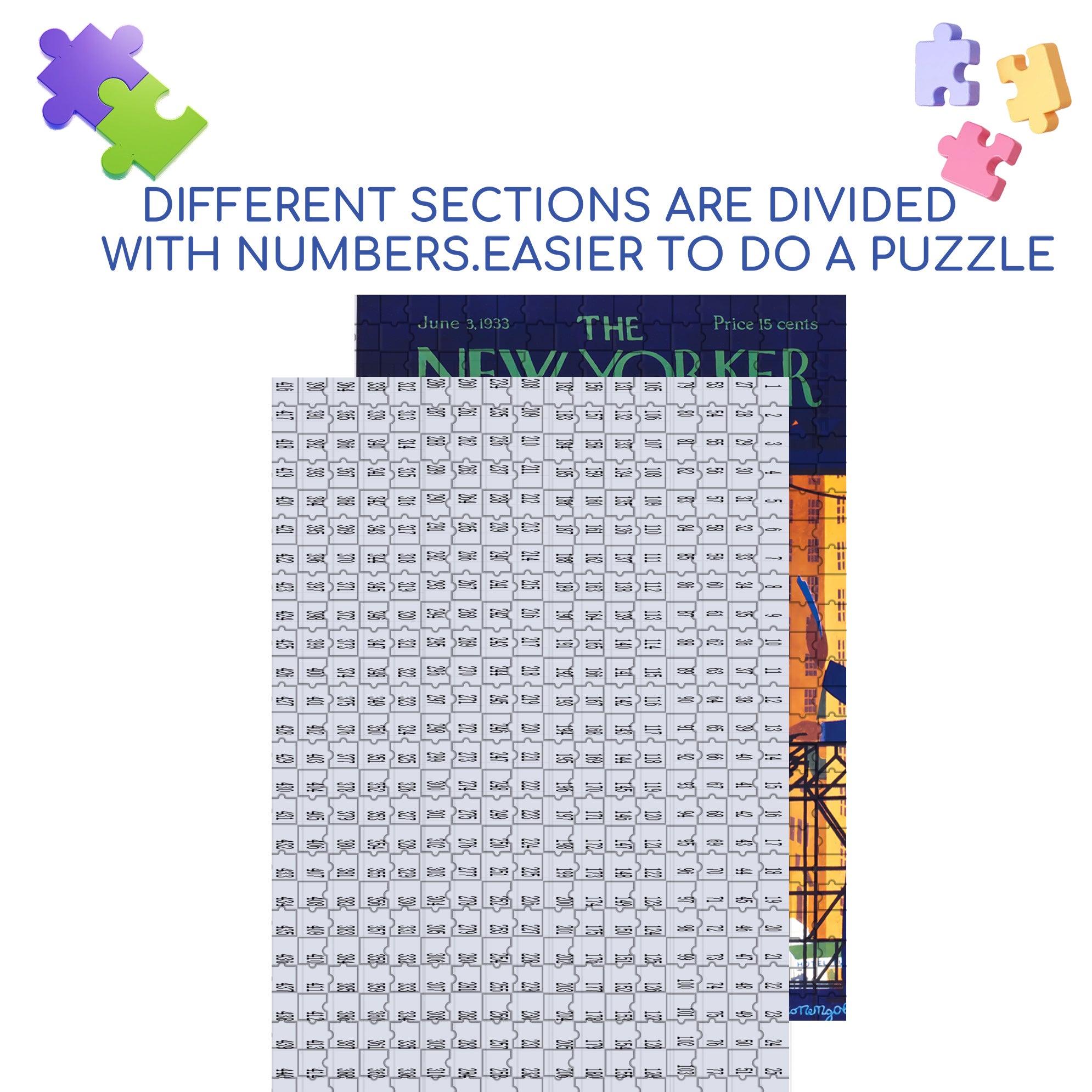 Between Cars 500pcs/1000pcs Jigsaw Puzzle, Scratch-Resistant, Interactive Family Game & Brain-Boosting DIY Decor, Perfect for Halloween, Christmas & New Year Gifts, Family Puzzle Game