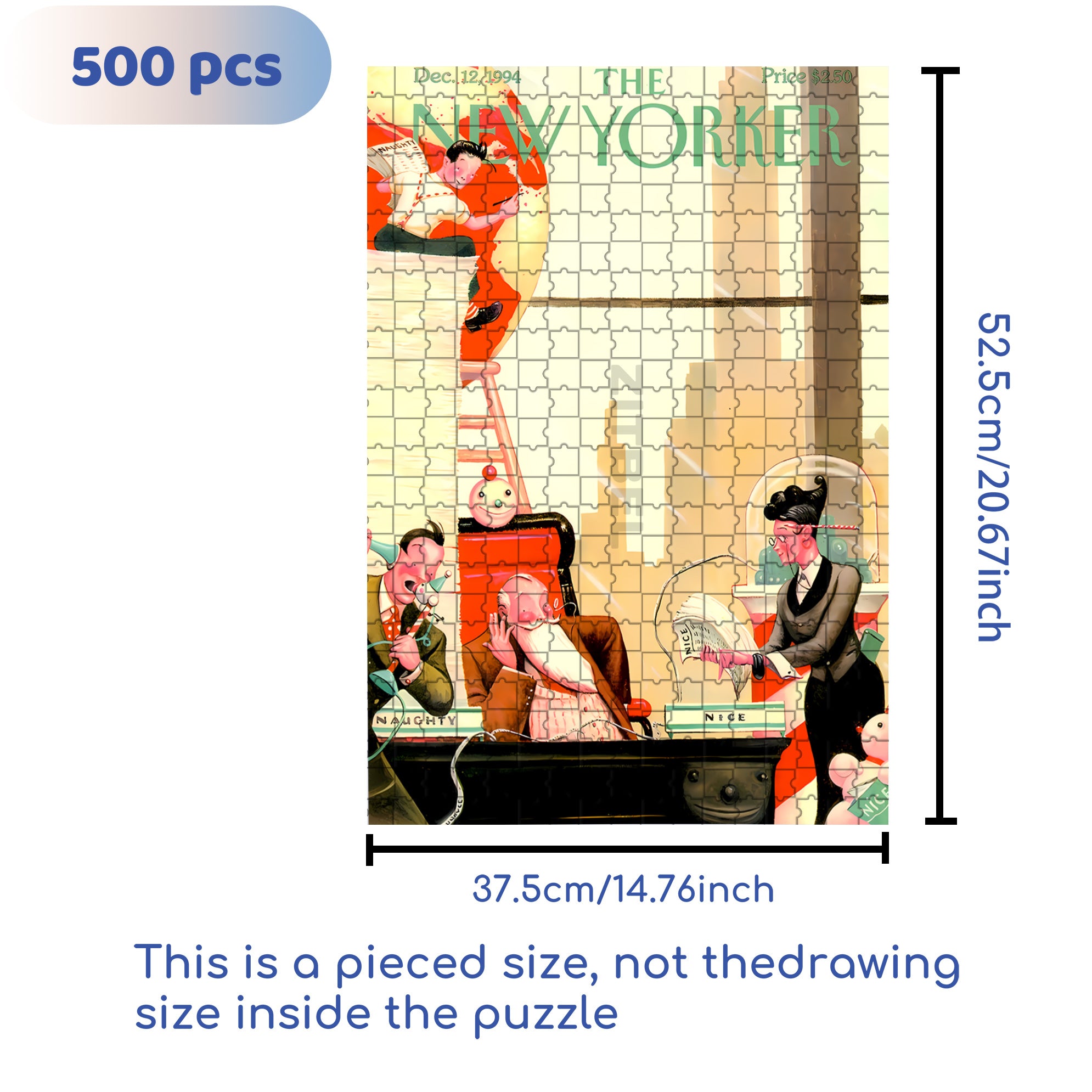 Big Boss 500pcs/1000pcs Jigsaw Puzzle, Scratch-Resistant, Interactive Family Game & Brain-Boosting DIY Decor, Perfect for Halloween, Christmas & New Year Gifts, Family Puzzle Game