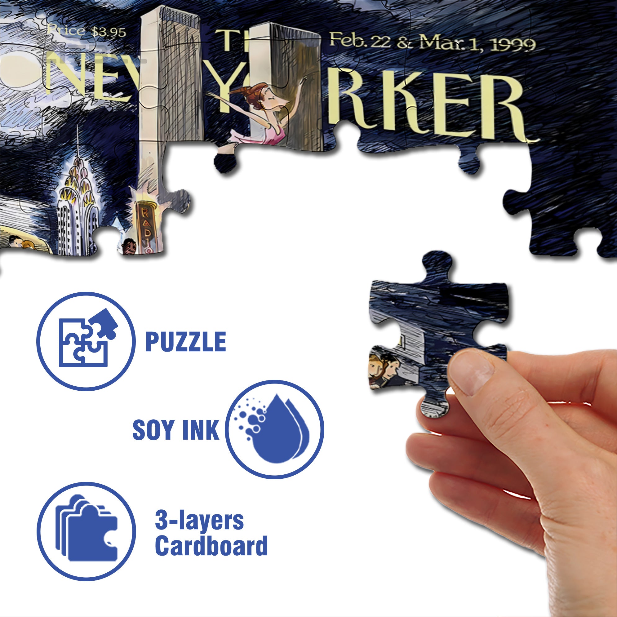City Cruise 500pcs/1000pcs Jigsaw Puzzle, Scratch-Resistant, Interactive Family Game & Brain-Boosting DIY Decor, Perfect for Halloween, Christmas & New Year Gifts, Family Puzzle Game