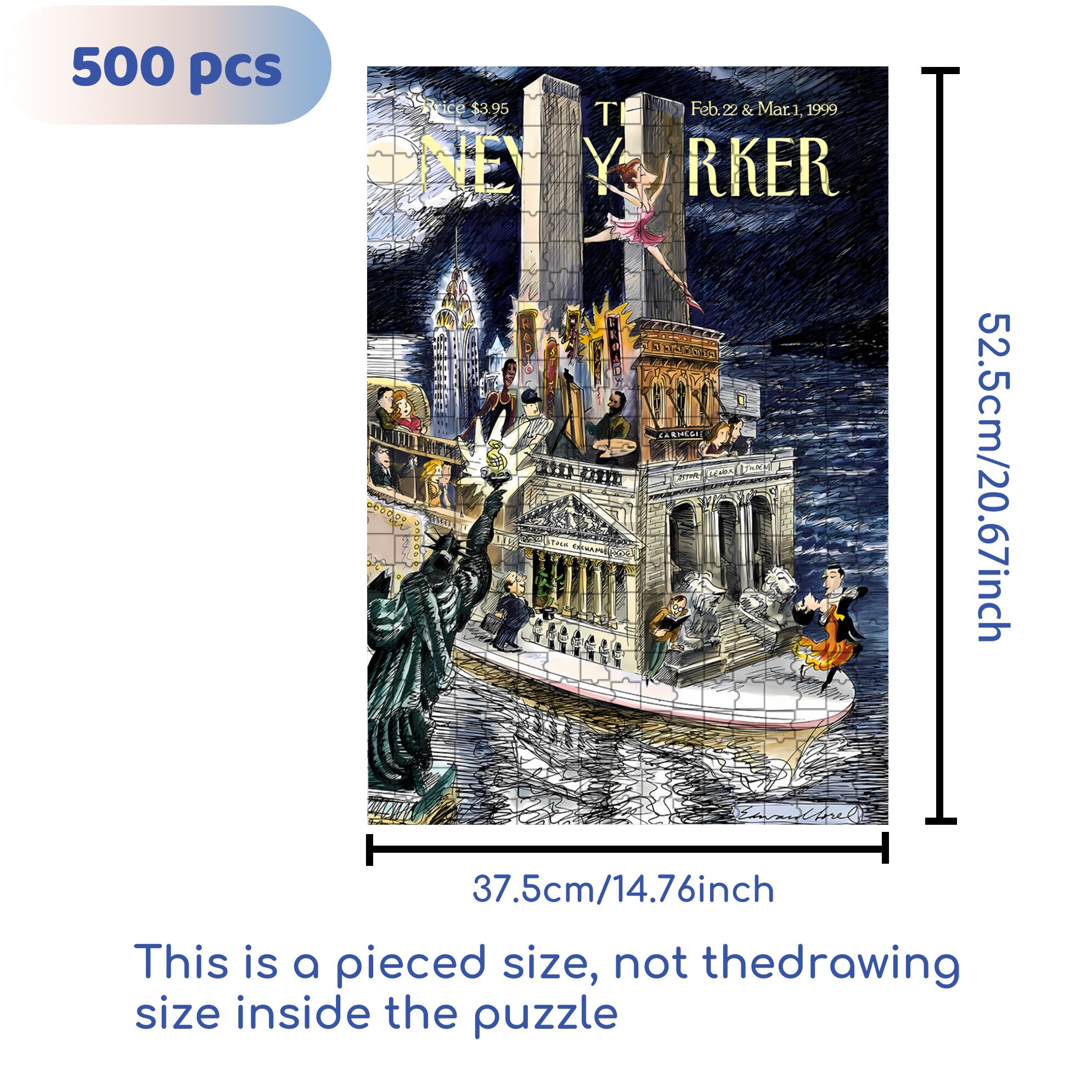 City Cruise 500pcs/1000pcs Jigsaw Puzzle, Scratch-Resistant, Interactive Family Game & Brain-Boosting DIY Decor, Perfect for Halloween, Christmas & New Year Gifts, Family Puzzle Game