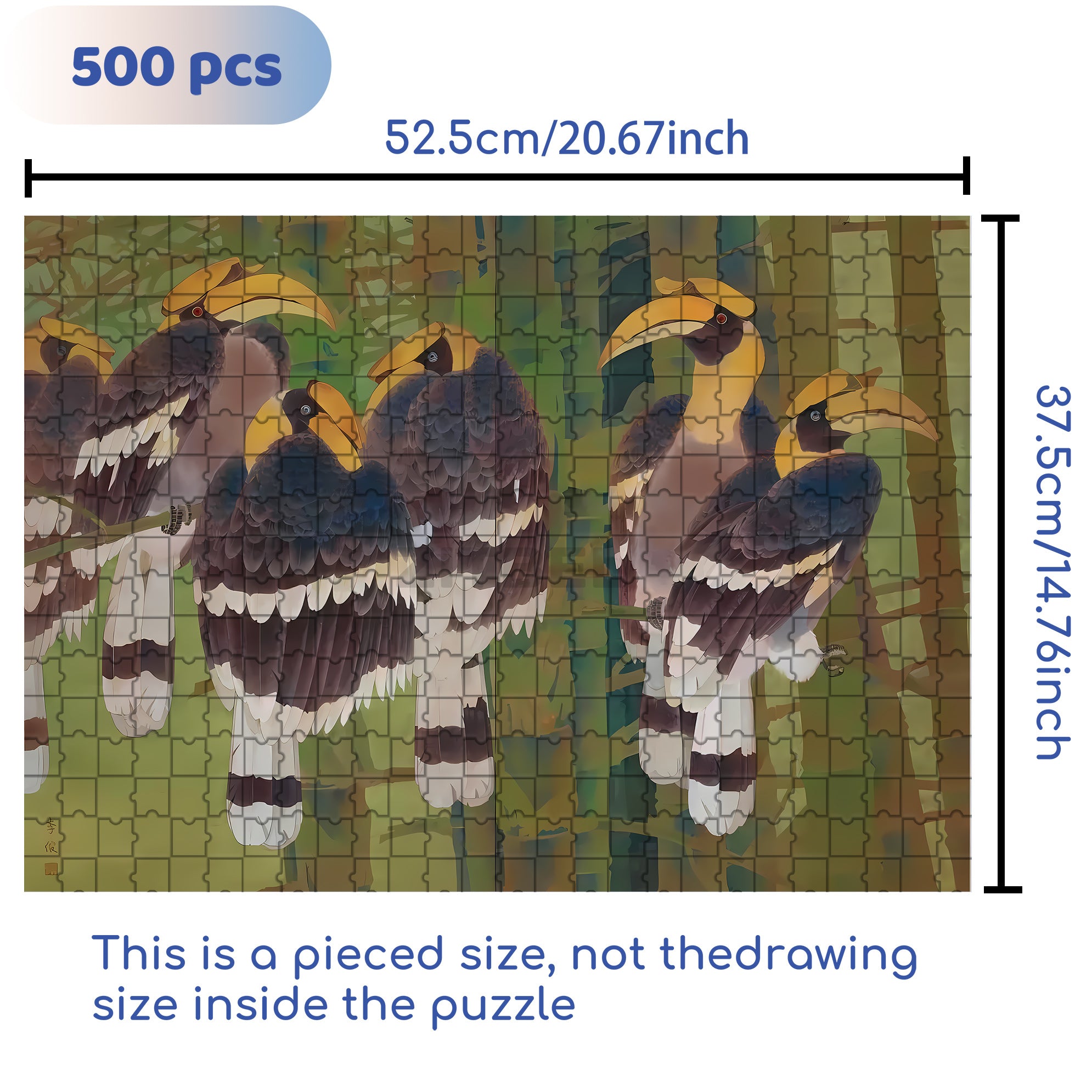 Deep In The Bamboo Forest 500pcs/1000pcs Jigsaw Puzzle, Scratch-Resistant, Interactive Family Game & Brain-Boosting DIY Decor, Perfect for Halloween, Christmas & New Year Gifts, Family Puzzle Game