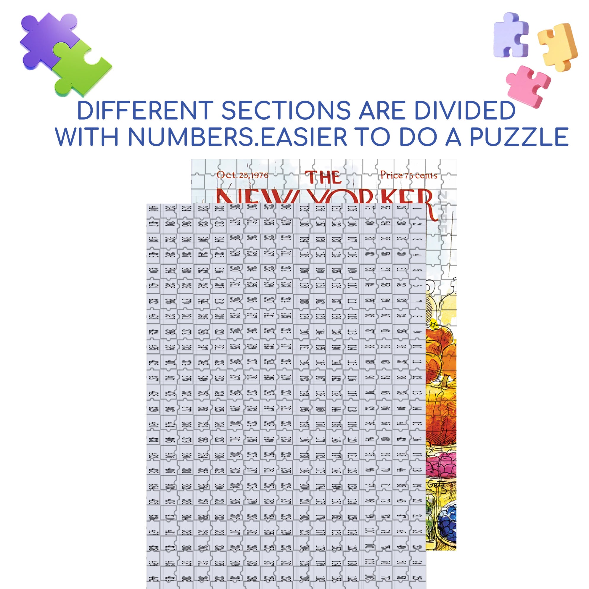 Farm Stand 500pcs/1000pcs Jigsaw Puzzle, Scratch-Resistant, Interactive Family Game & Brain-Boosting DIY Decor, Perfect for Halloween, Christmas & New Year Gifts, Family Puzzle Game
