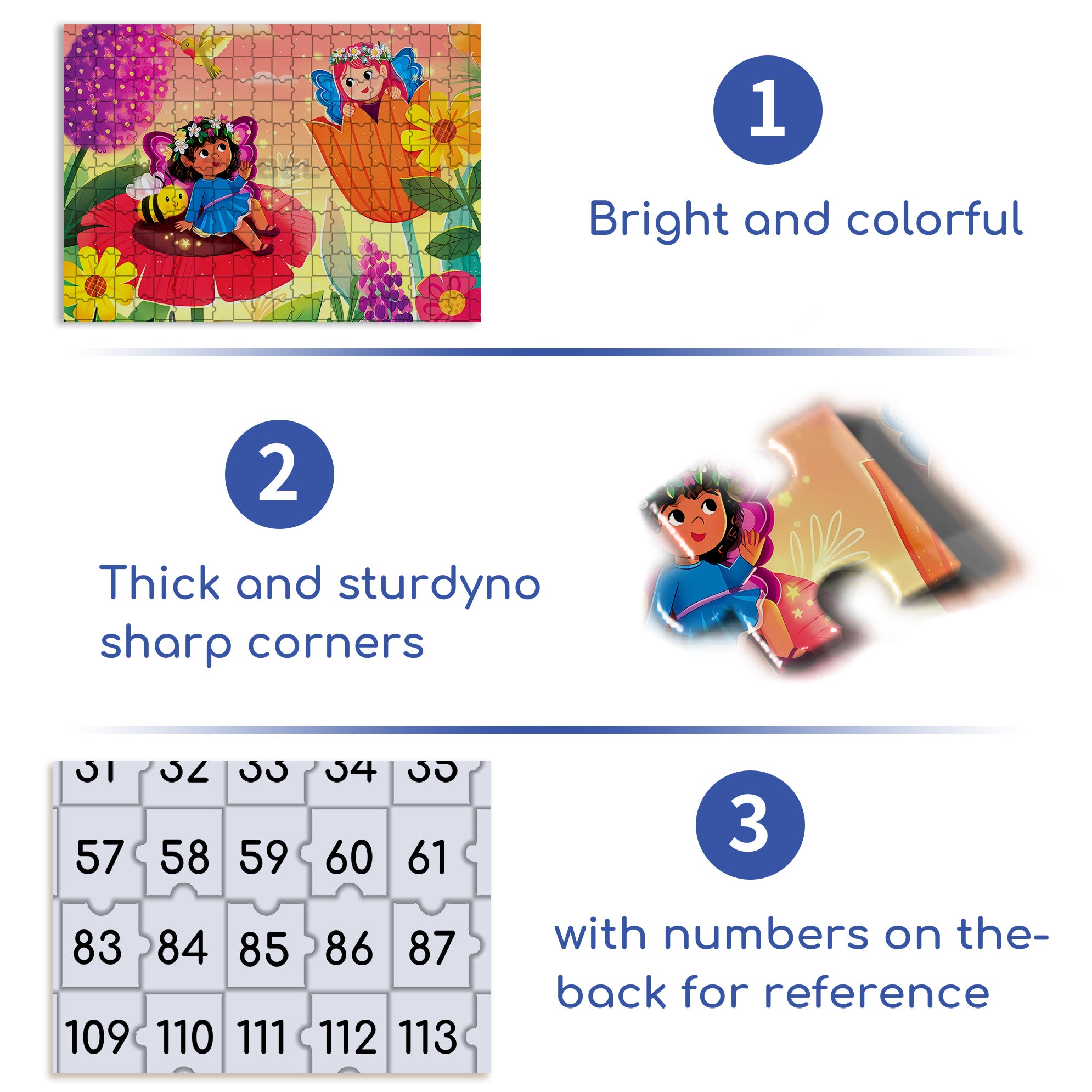 Flower Fairy 500pcs/1000pcs Jigsaw Puzzle, Scratch-Resistant, Interactive Family Game & Brain-Boosting DIY Decor, Perfect for Halloween, Christmas & New Year Gifts, Family Puzzle Game