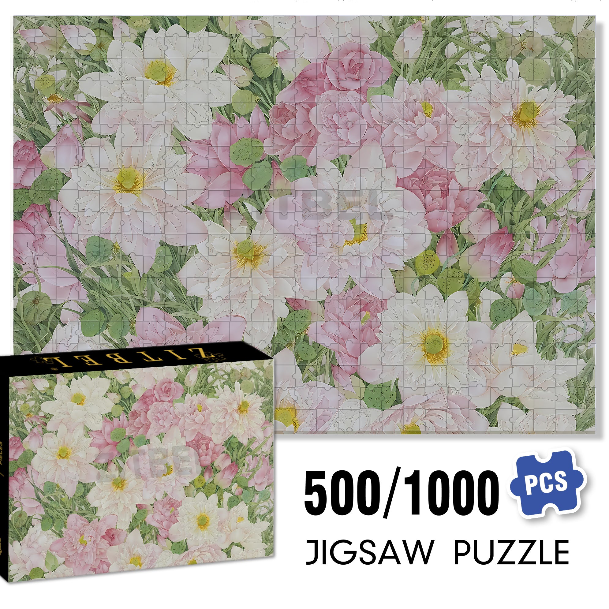 Fresh And Refined 500pcs/1000pcs Jigsaw Puzzle, Scratch-Resistant, Interactive Family Game & Brain-Boosting DIY Decor, Perfect for Halloween, Christmas & New Year Gifts, Family Puzzle Game
