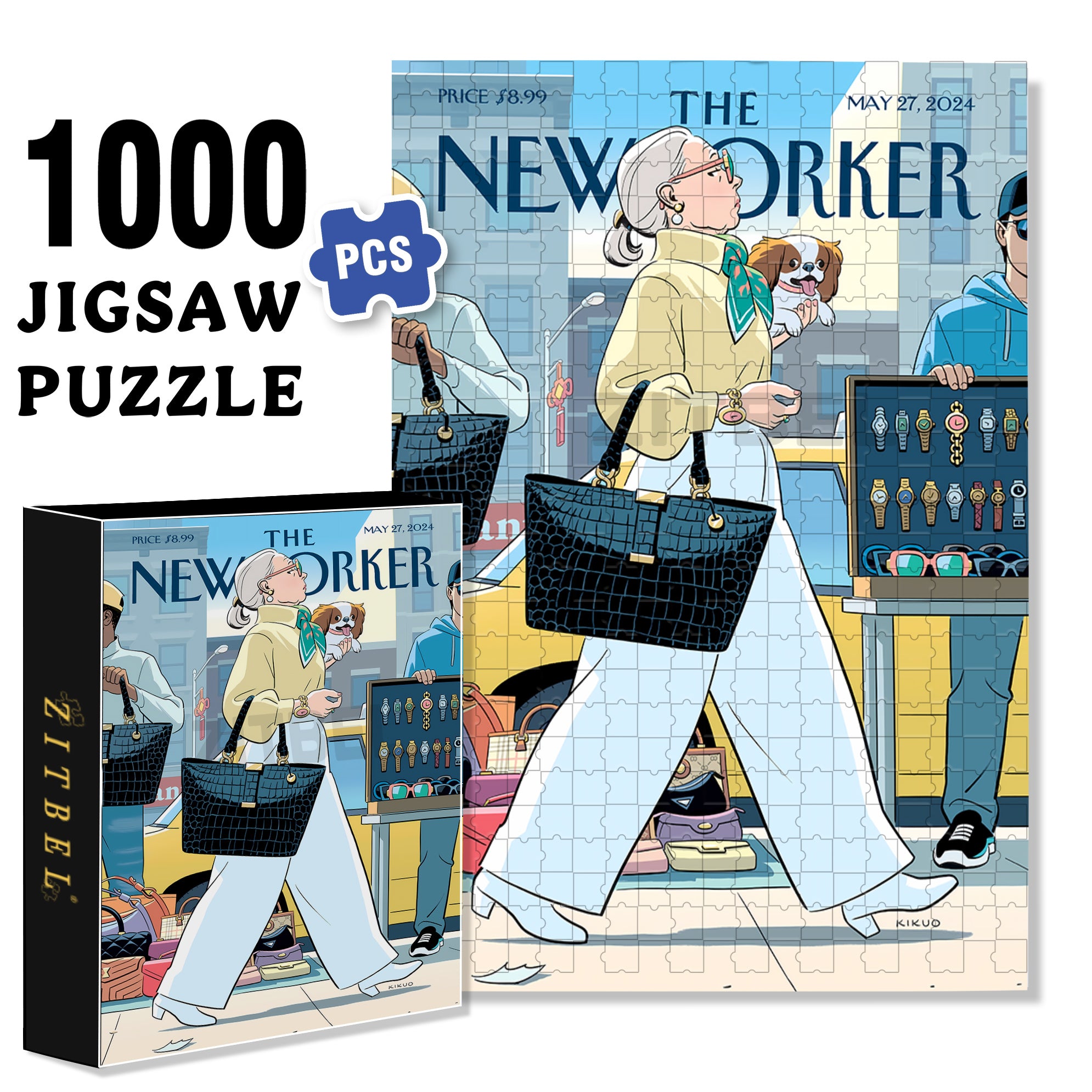 Genuine Style 500pcs/1000pcs Jigsaw Puzzle, Scratch-Resistant, Interactive Family Game & Brain-Boosting DIY Decor, Perfect for Halloween, Christmas & New Year Gifts, Family Puzzle Game