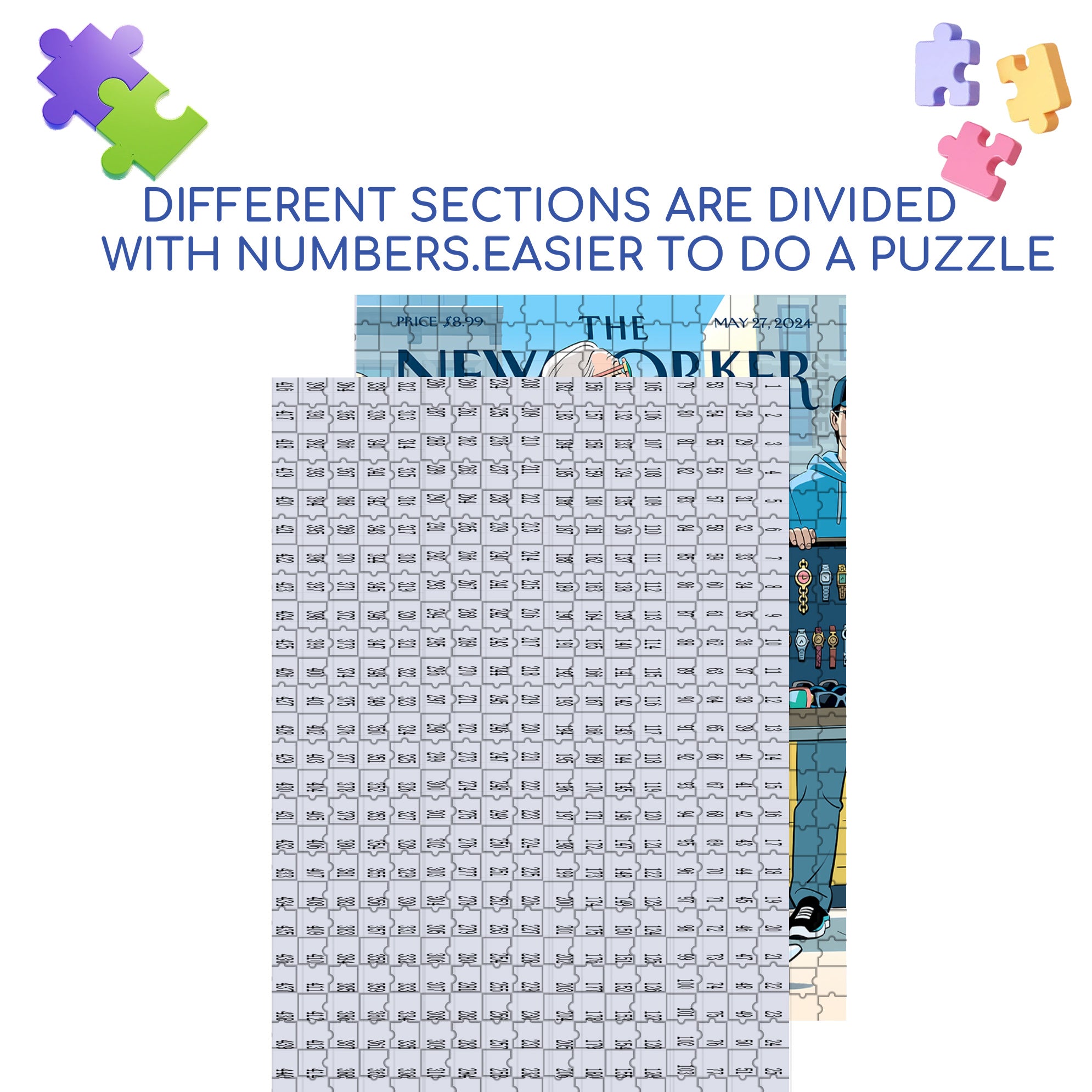 Genuine Style 500pcs/1000pcs Jigsaw Puzzle, Scratch-Resistant, Interactive Family Game & Brain-Boosting DIY Decor, Perfect for Halloween, Christmas & New Year Gifts, Family Puzzle Game