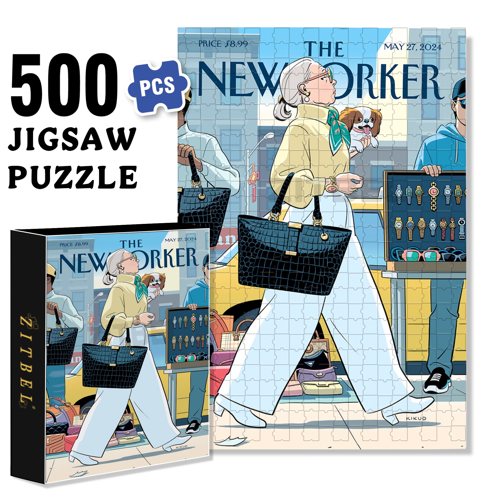 Genuine Style 500pcs/1000pcs Jigsaw Puzzle, Scratch-Resistant, Interactive Family Game & Brain-Boosting DIY Decor, Perfect for Halloween, Christmas & New Year Gifts, Family Puzzle Game